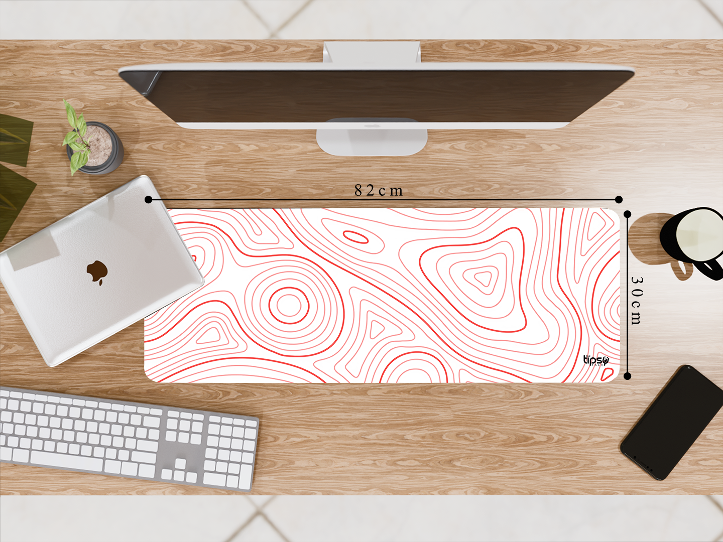 "ABSTRACT WOOD WAVES" Gaming Mousepad- Elevate Your Gaming Experience