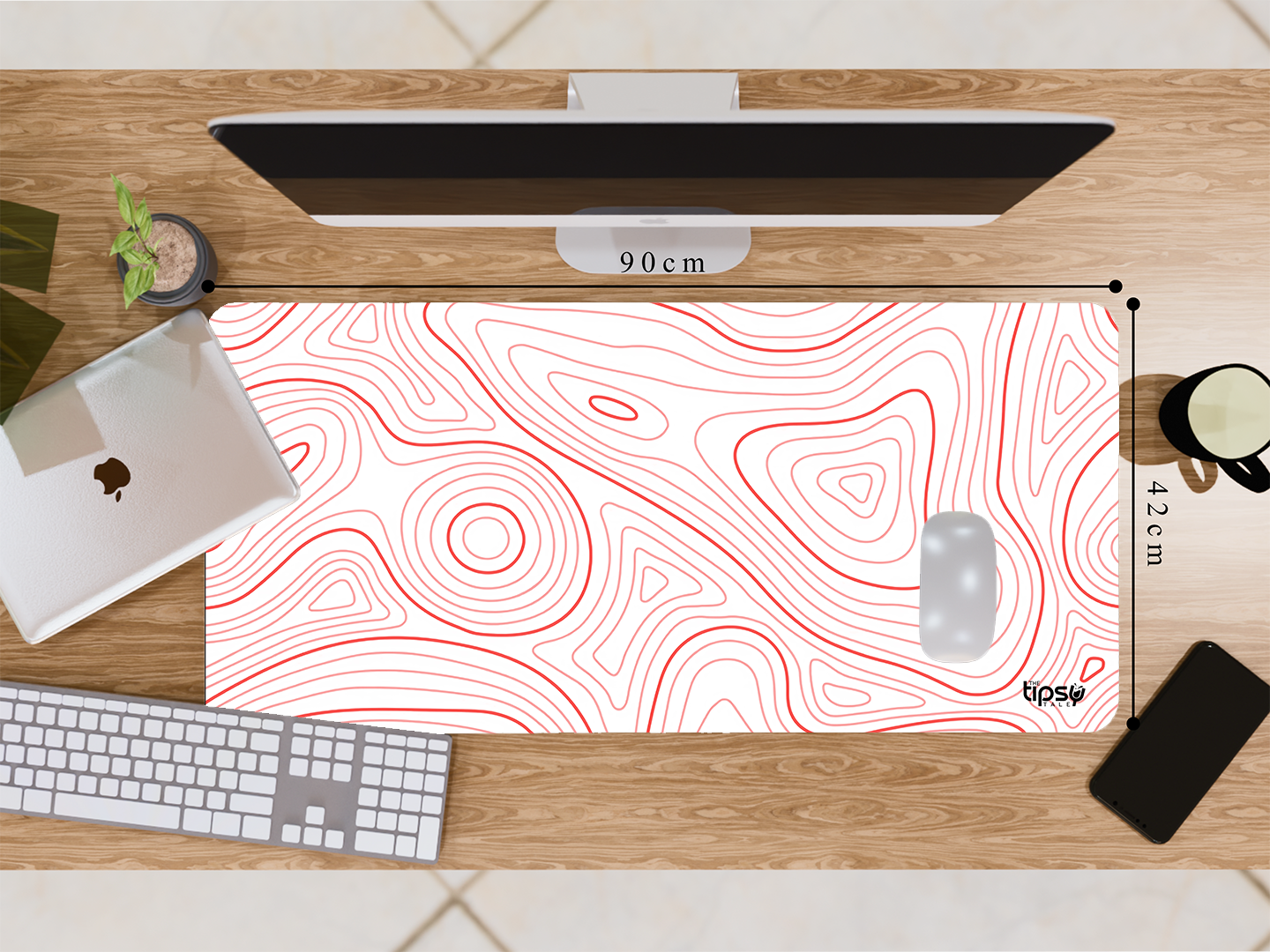 "ABSTRACT WOOD WAVES" Gaming Mousepad- Elevate Your Gaming Experience