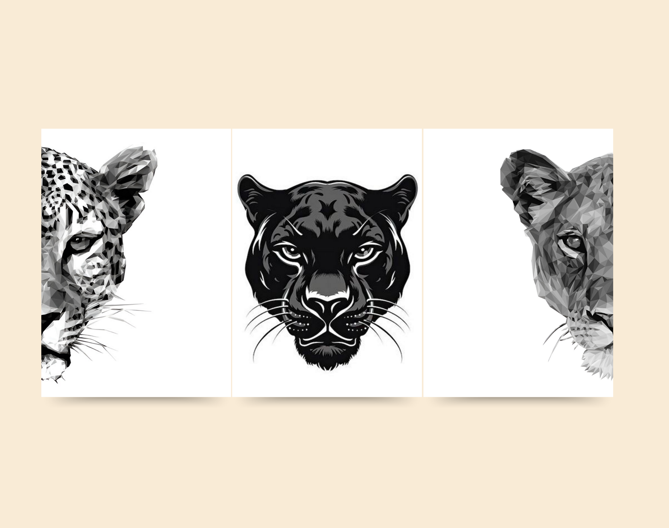 "CARNIVORES: ANIMAL KINGDOM "- Shiny & Sturdy Metallic Poster Art That Pops & Sticks