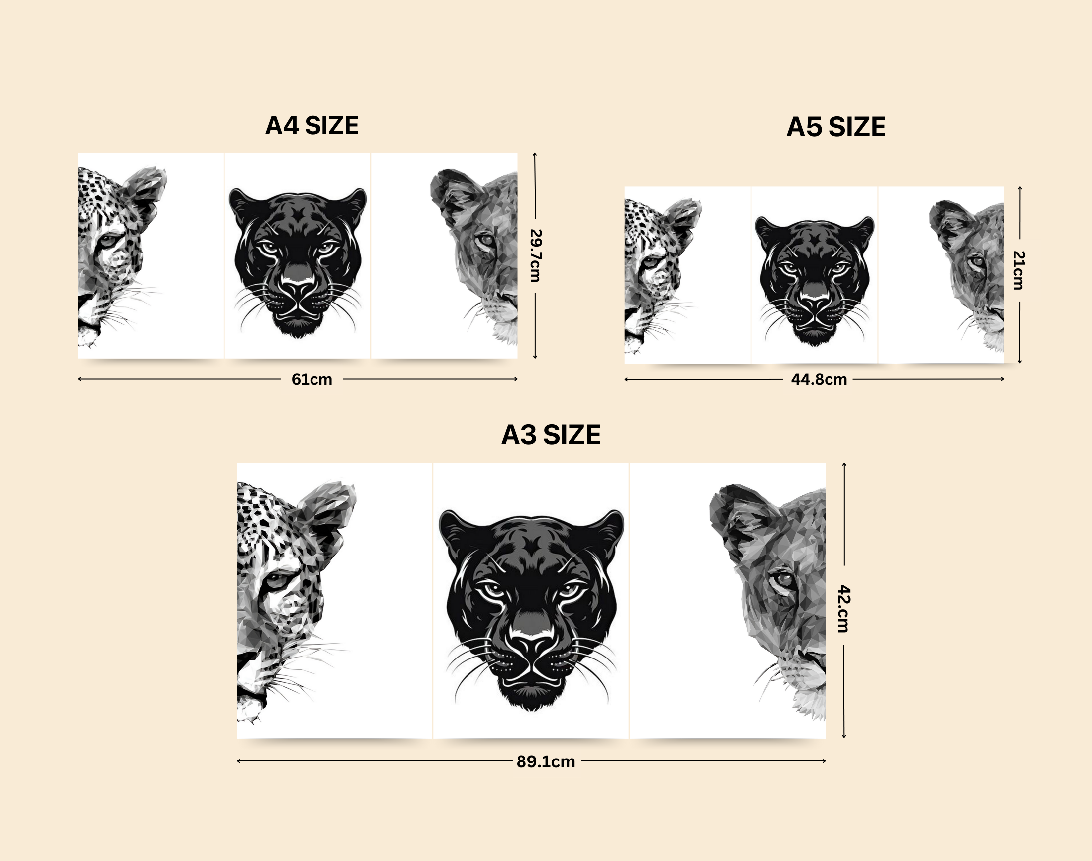 "CARNIVORES: ANIMAL KINGDOM "- Shiny & Sturdy Metallic Poster Art That Pops & Sticks