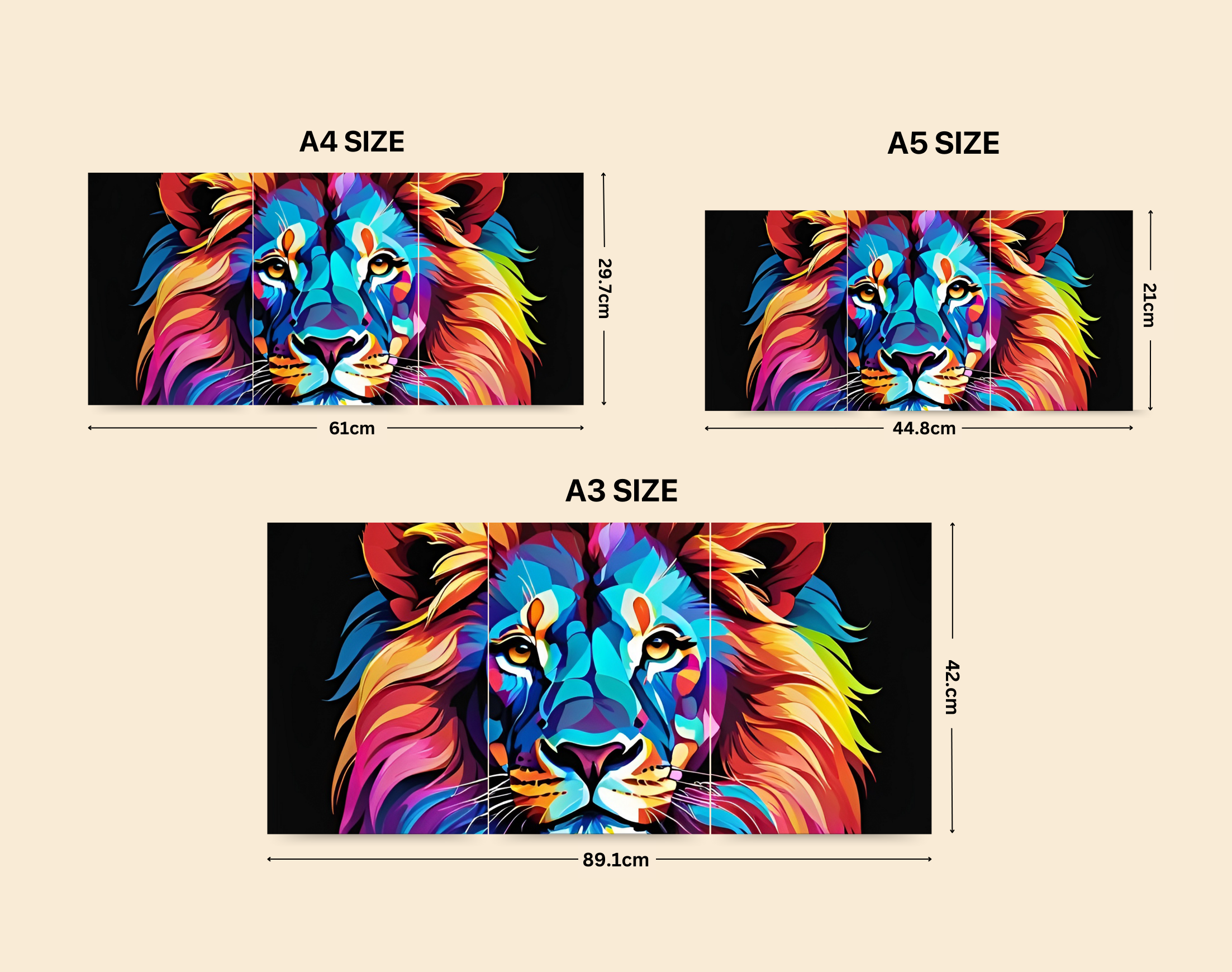 "CARNIVORES: ON THE HUNT- ANIMMAL KINGDOM"- Shiny & Sturdy Metallic Poster Art That Pops & Sticks