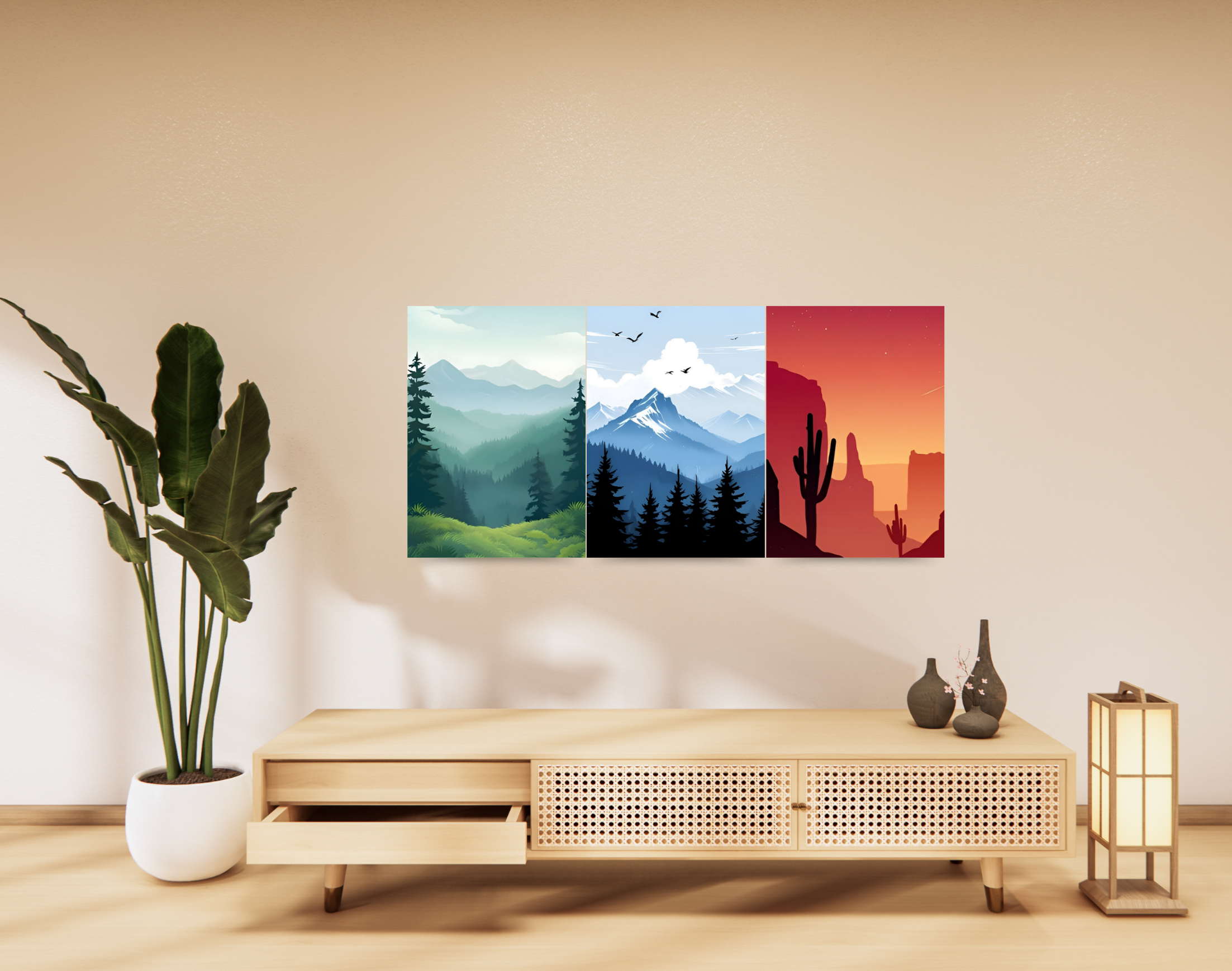 "NATURE WALLPAPERS"- Shiny & Sturdy Metallic Poster Art That Pops & Sticks