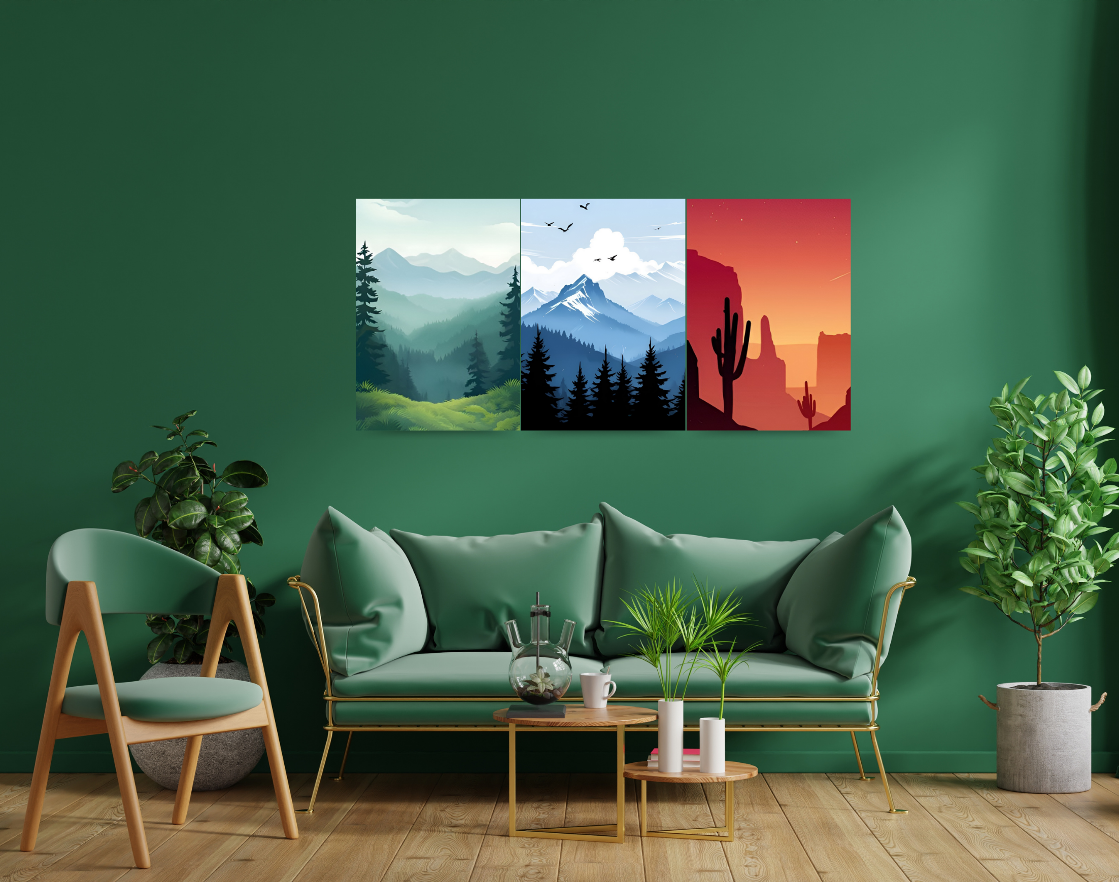 "NATURE WALLPAPERS"- Shiny & Sturdy Metallic Poster Art That Pops & Sticks