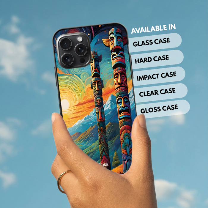 COLORFUL TOTEM POLES -Mobile Covers Shock Resistant, Slim & Stylish Cases