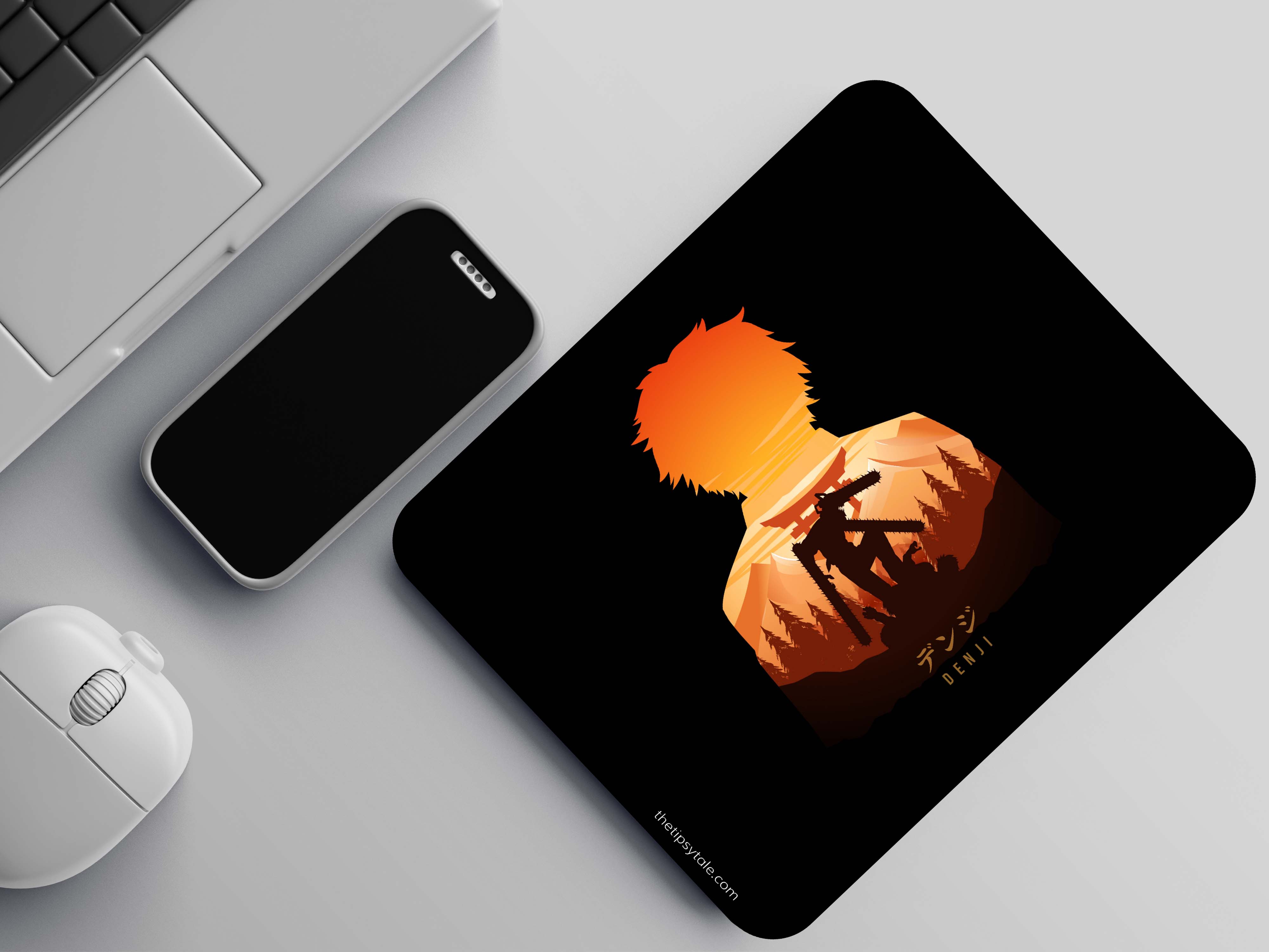 "DENJI- CHAINSAW MAN" Mousepad Enhance Your Workspace with Style