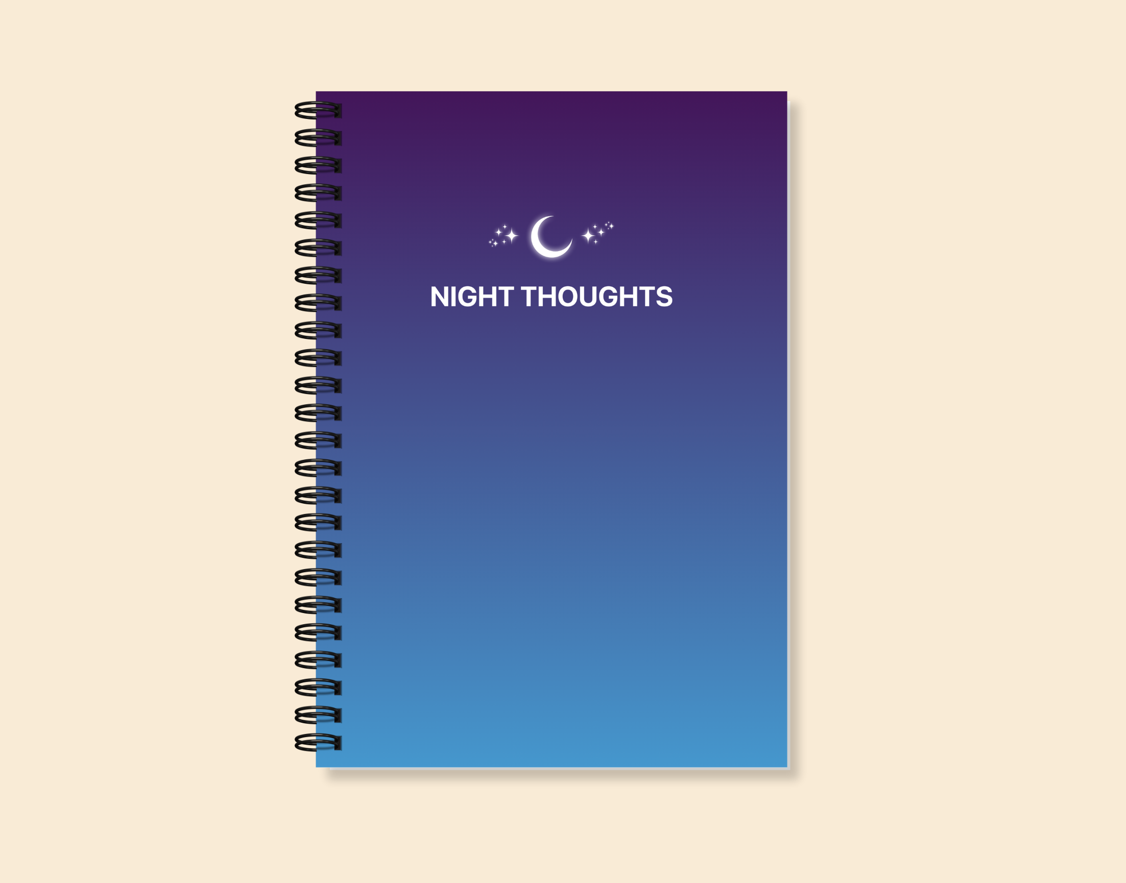 "NIGHT THOUGHTS" – Elegant & Inspiring Diary for Daily Reflection