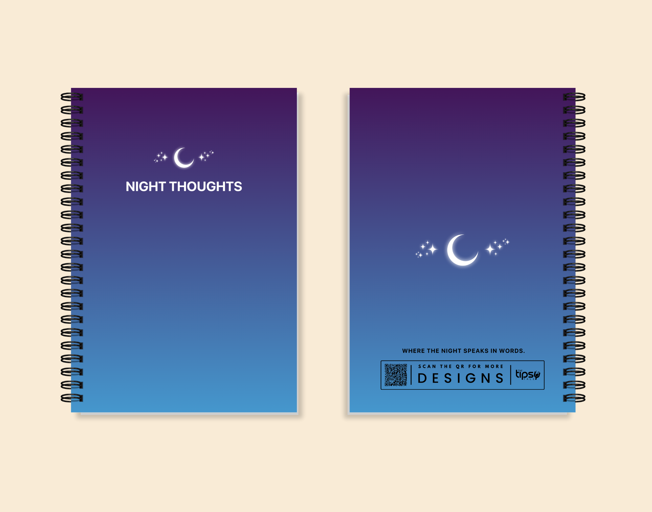 "NIGHT THOUGHTS" – Elegant & Inspiring Diary for Daily Reflection