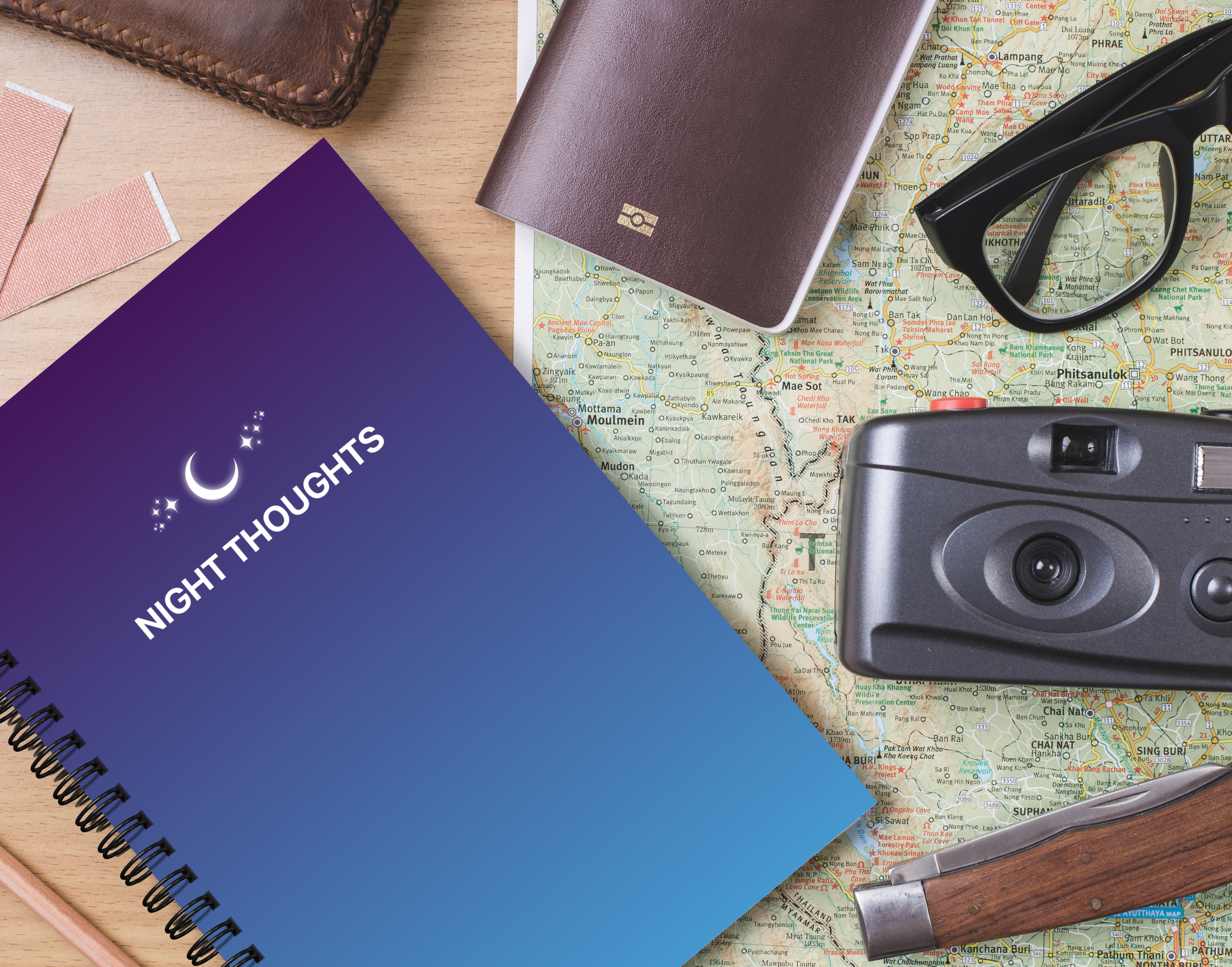 "NIGHT THOUGHTS" – Elegant & Inspiring Diary for Daily Reflection