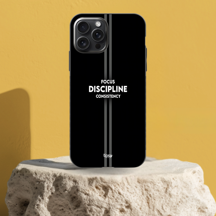 FOCUS DISCIPLINE CONSISTENCY -Mobile Covers Shock Resistant, Slim & Stylish Cases