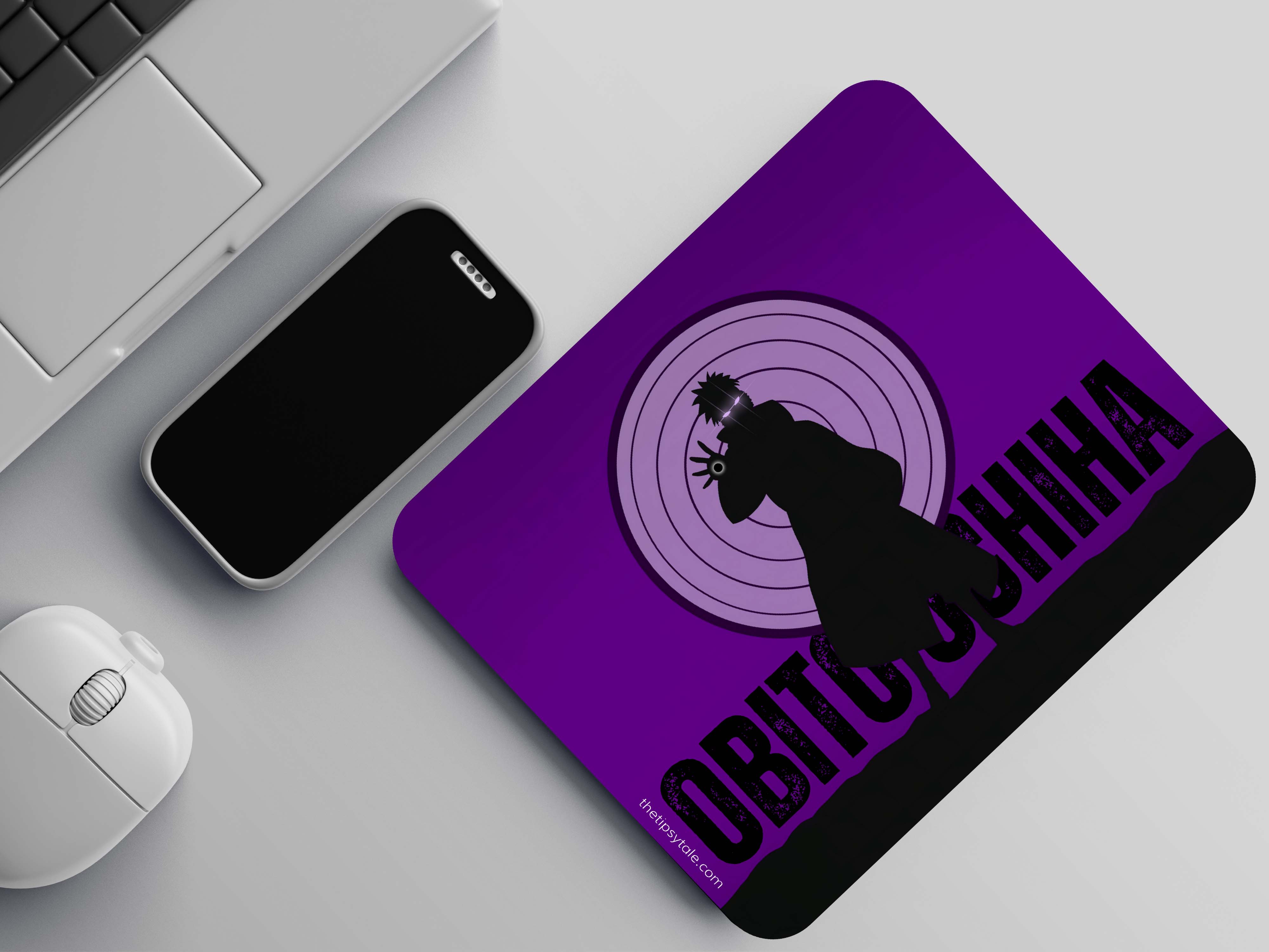 "OBITO UCHIHA- NARUTO" Mousepad Enhance Your Workspace with Style