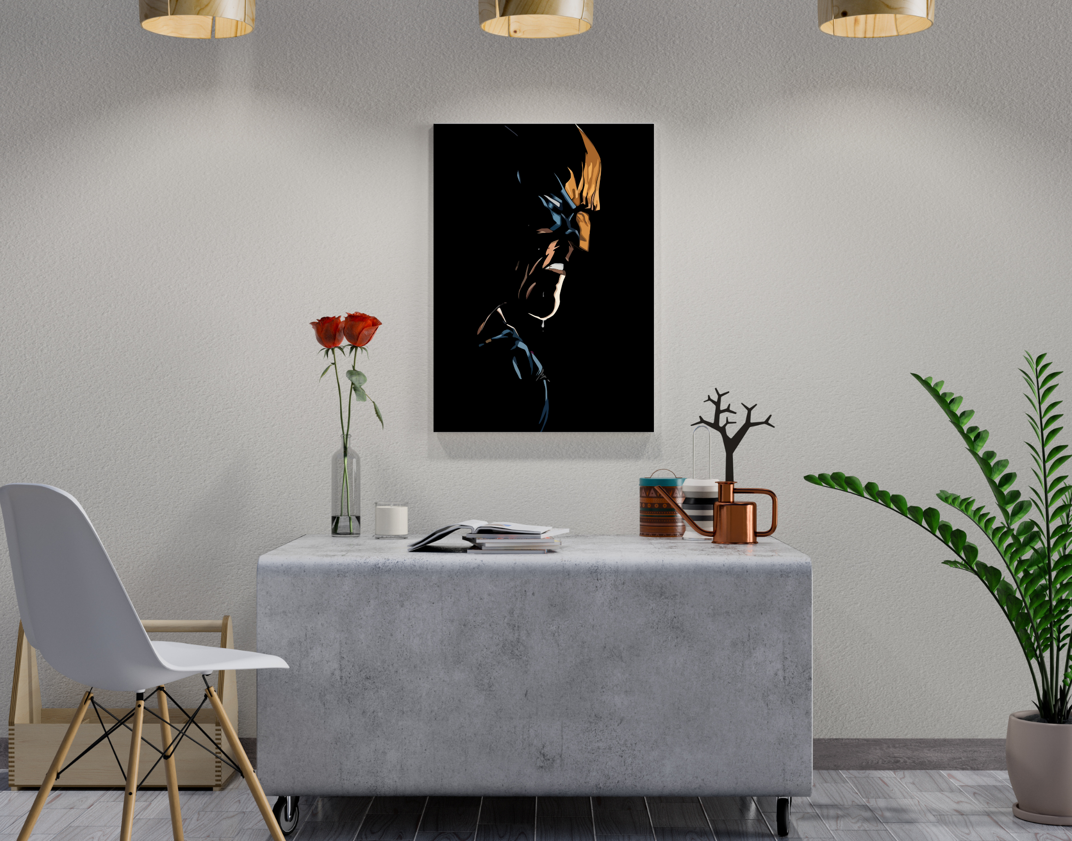 "LOGAN-THE WOLVERINE "- Shiny & Sturdy Metallic Poster Art That Pops & Sticks