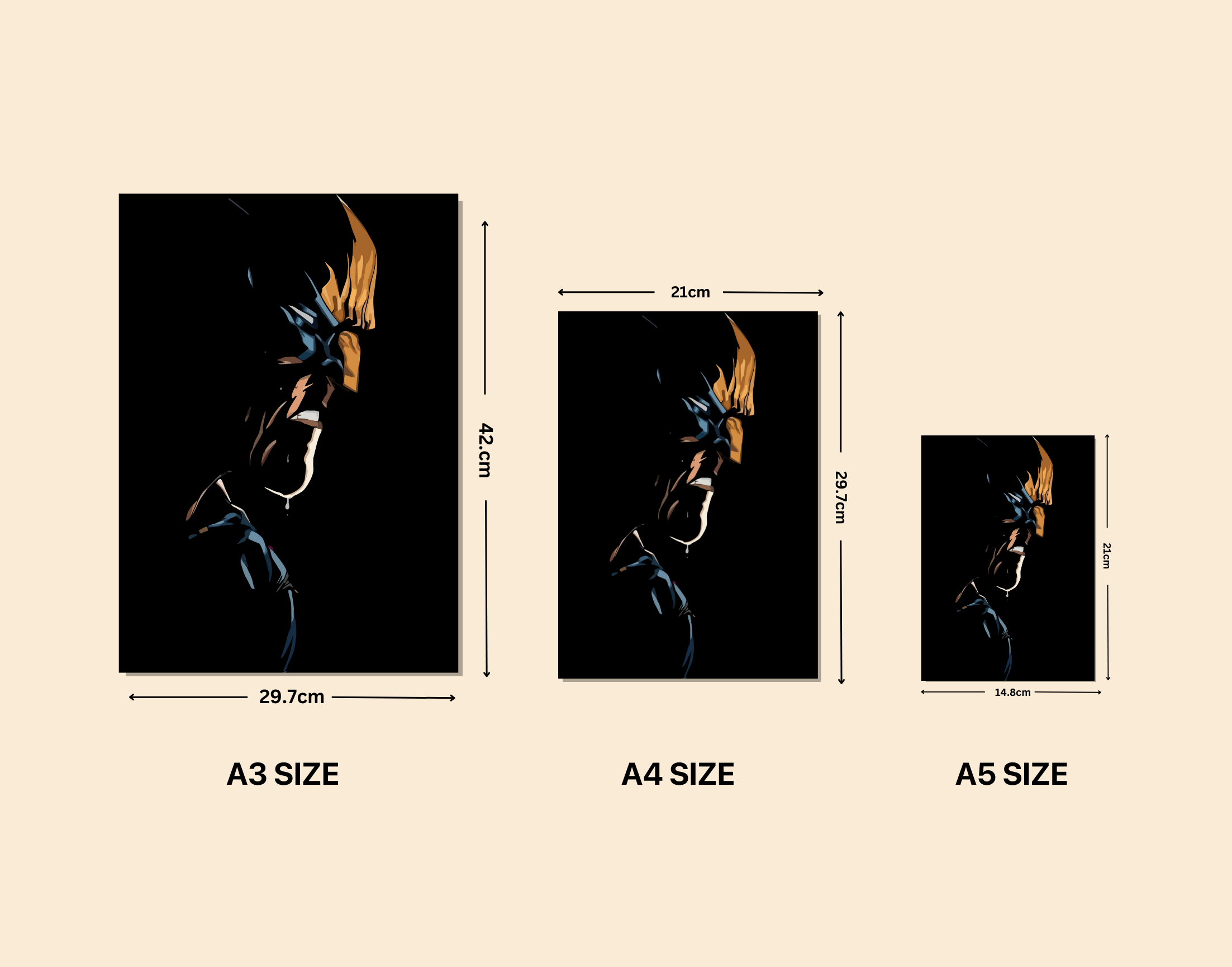 "LOGAN-THE WOLVERINE "- Shiny & Sturdy Metallic Poster Art That Pops & Sticks