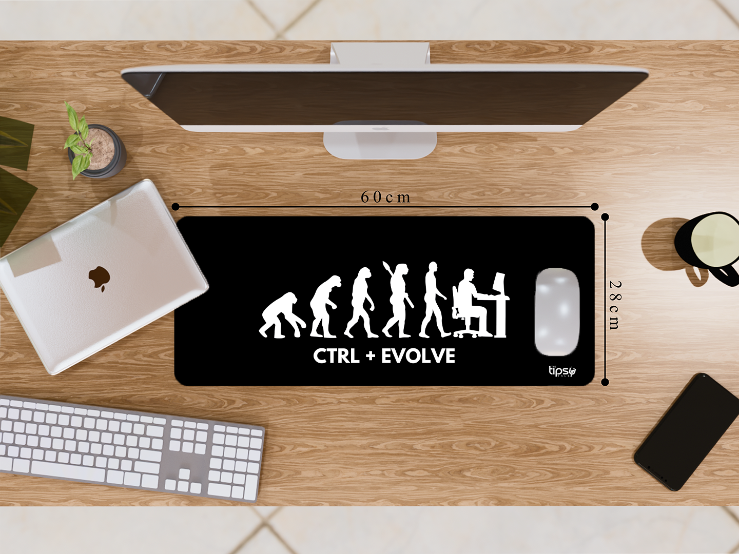 "CTRL + EVOLVE: EVOLUTION" Gaming Mousepad- Elevate Your Gaming Experience