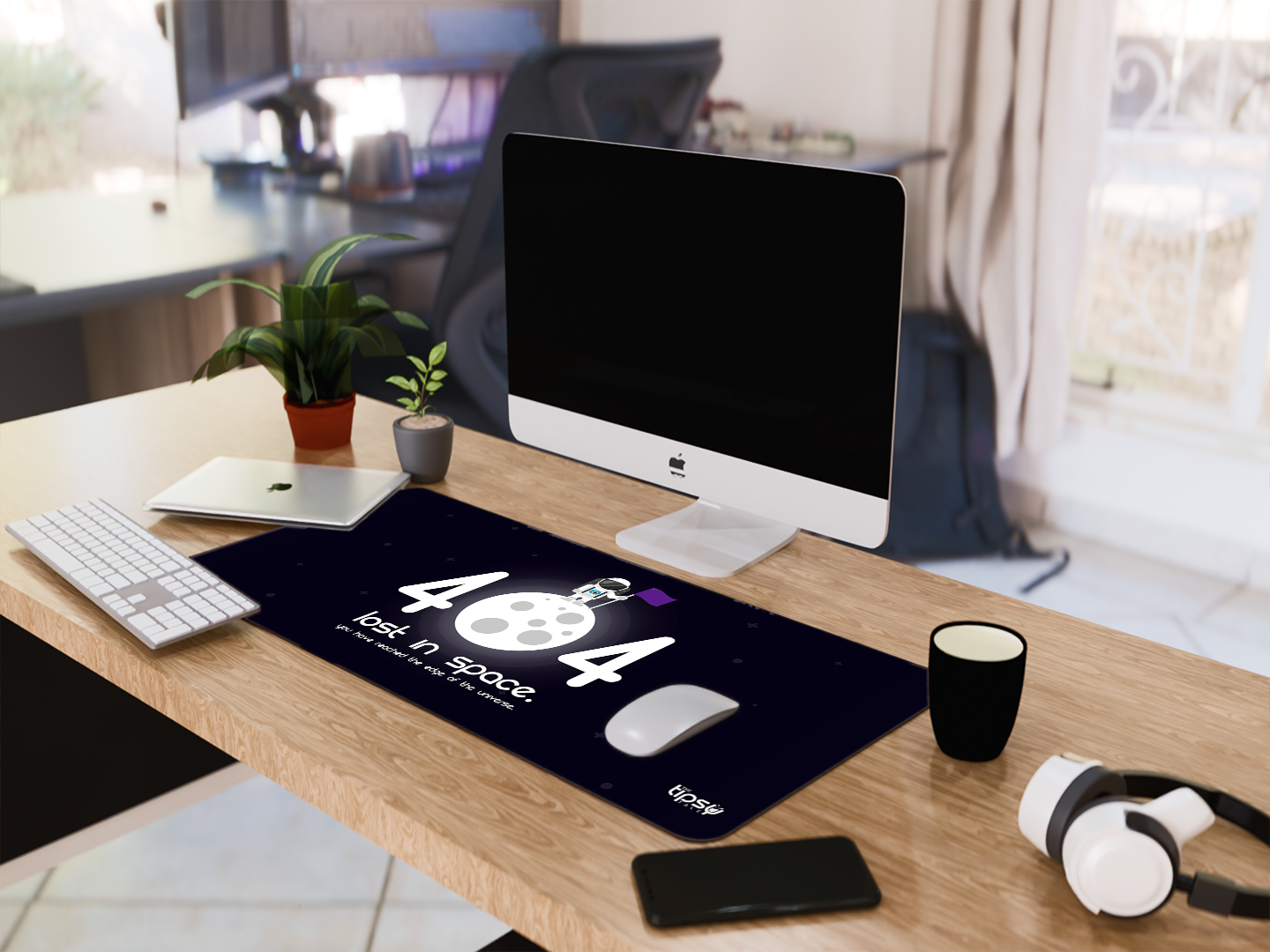 "404 LOST IN SPACE" Gaming Mousepad- Elevate Your Gaming Experience