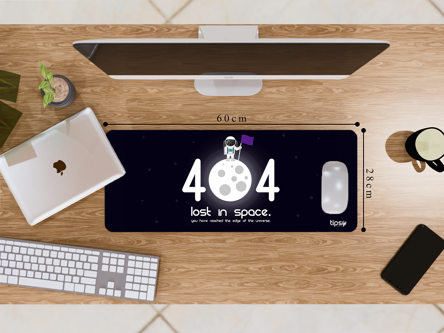 "404 LOST IN SPACE" Gaming Mousepad- Elevate Your Gaming Experience