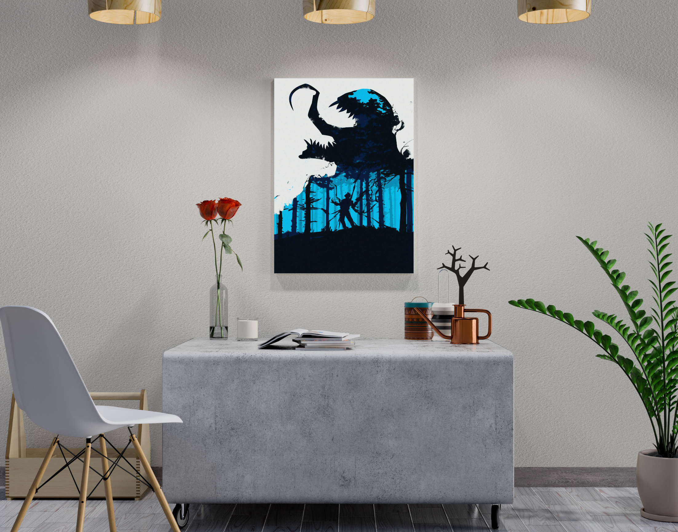 "EDDIE TO VENOM"- Shiny & Sturdy Metallic Poster Art That Pops & Sticks