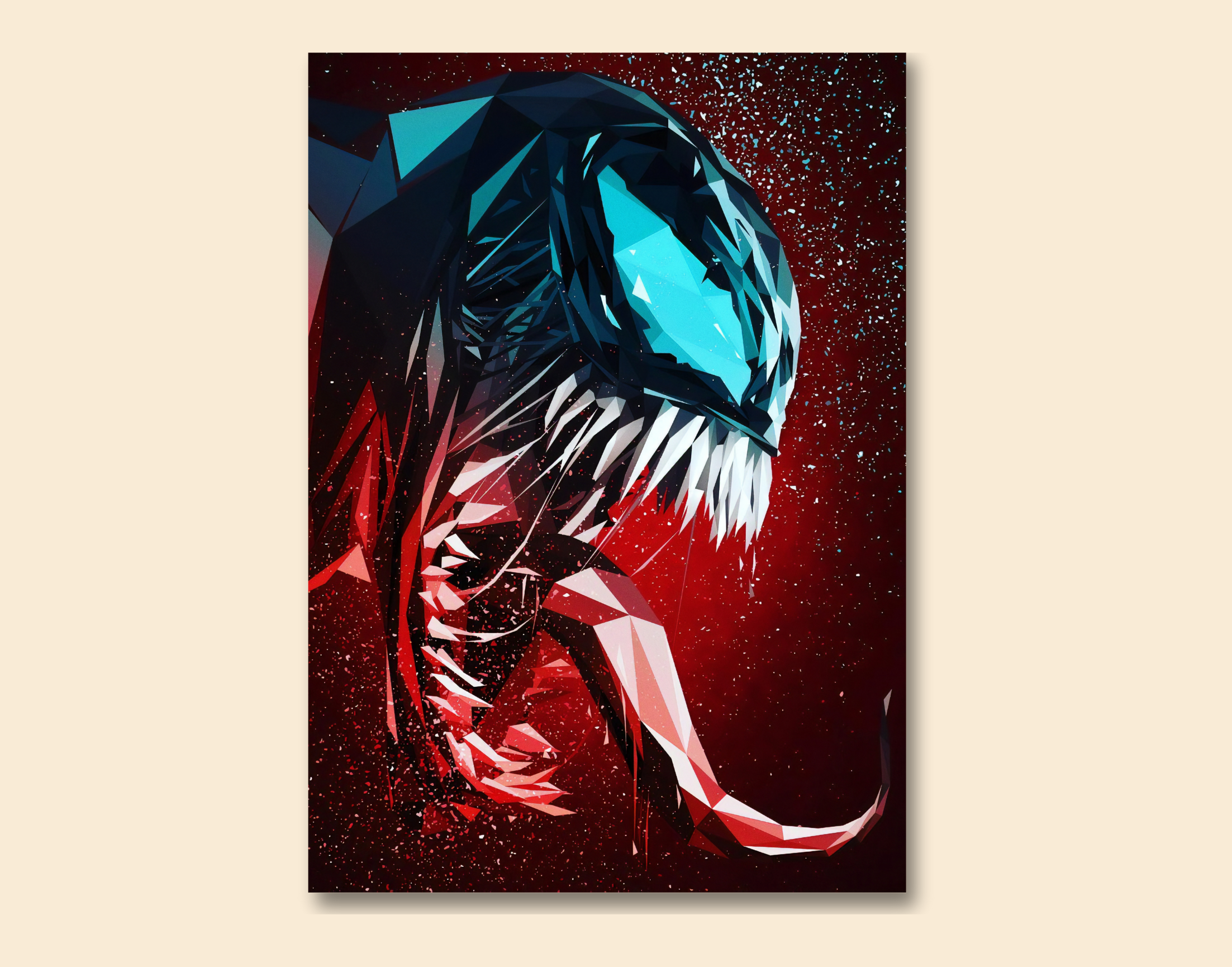 "VENOM ARTSTIC DESING"- Shiny & Sturdy Metallic Poster Art That Pops & Sticks