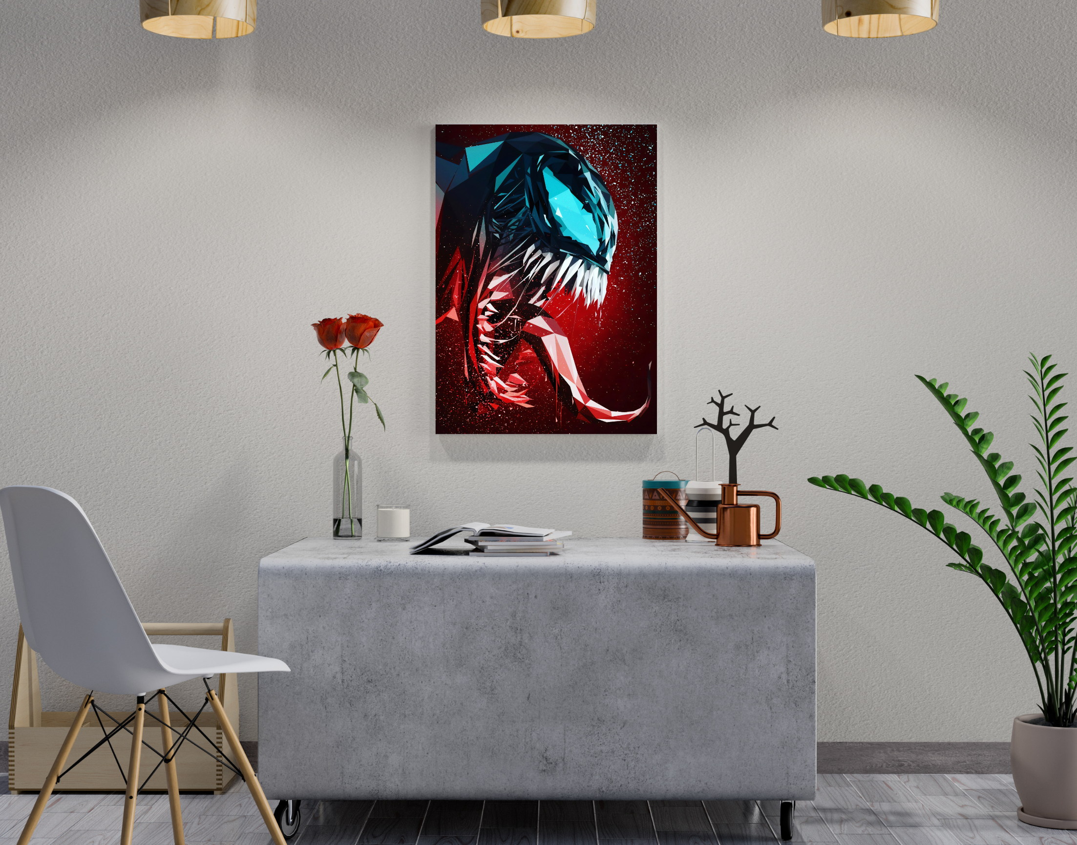 "VENOM ARTSTIC DESING"- Shiny & Sturdy Metallic Poster Art That Pops & Sticks