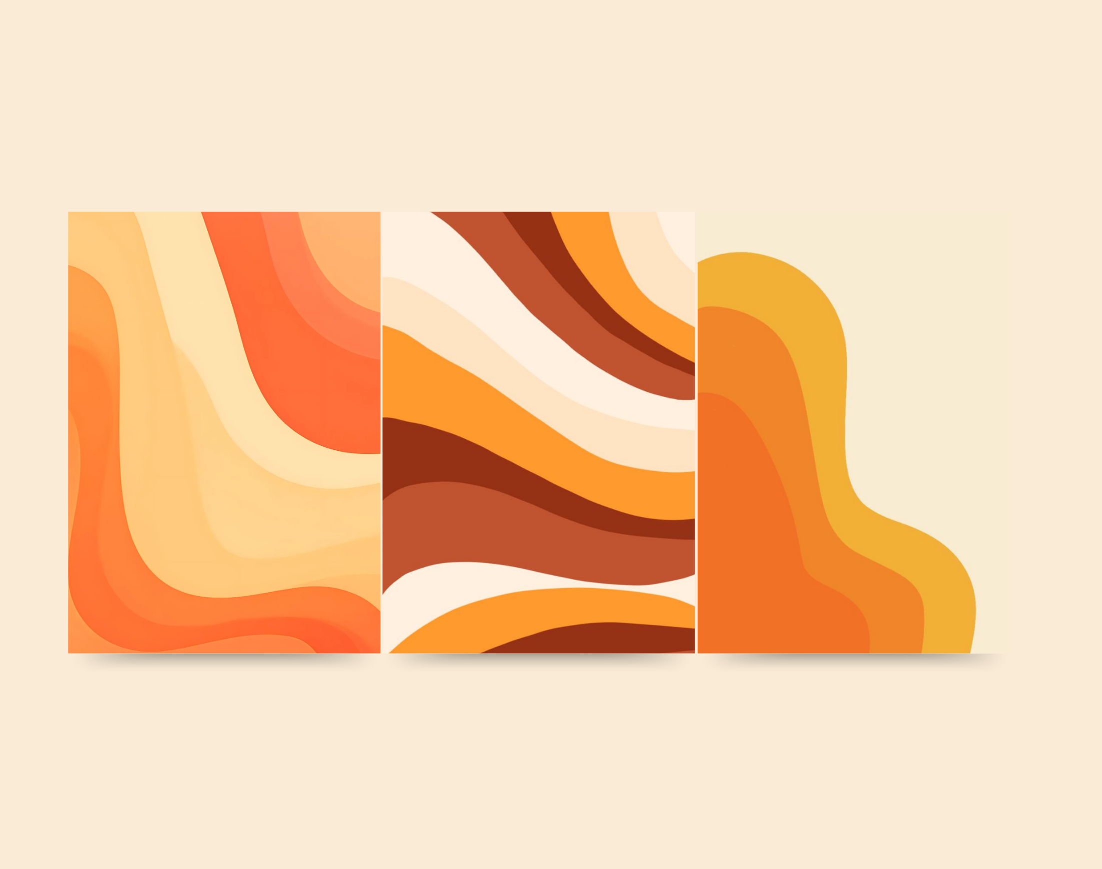 "Desert Theme Wave"- Shiny & Sturdy Metallic Poster Art That Pops & Sticks