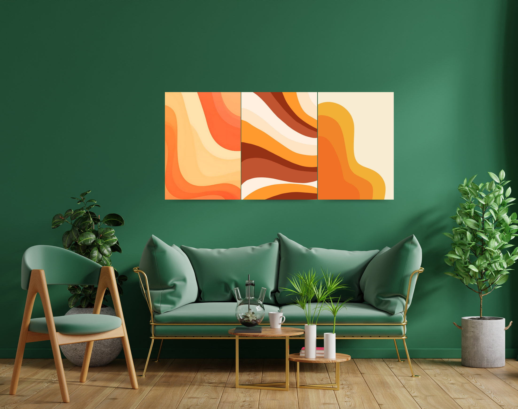 "Desert Theme Wave"- Shiny & Sturdy Metallic Poster Art That Pops & Sticks