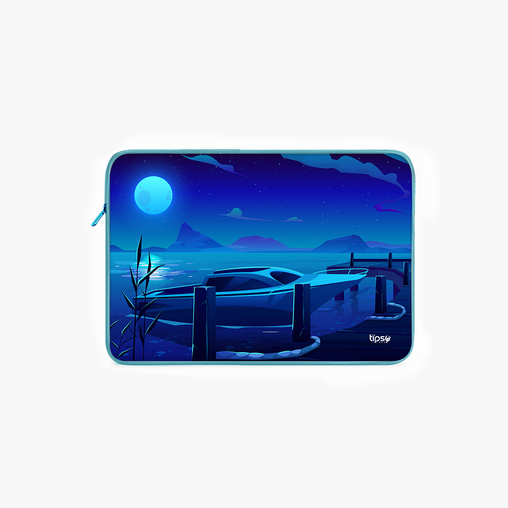 "IN THE DARK- BOAT VERSION" Laptop Sleeves:Bold Modern Design for Every Size
