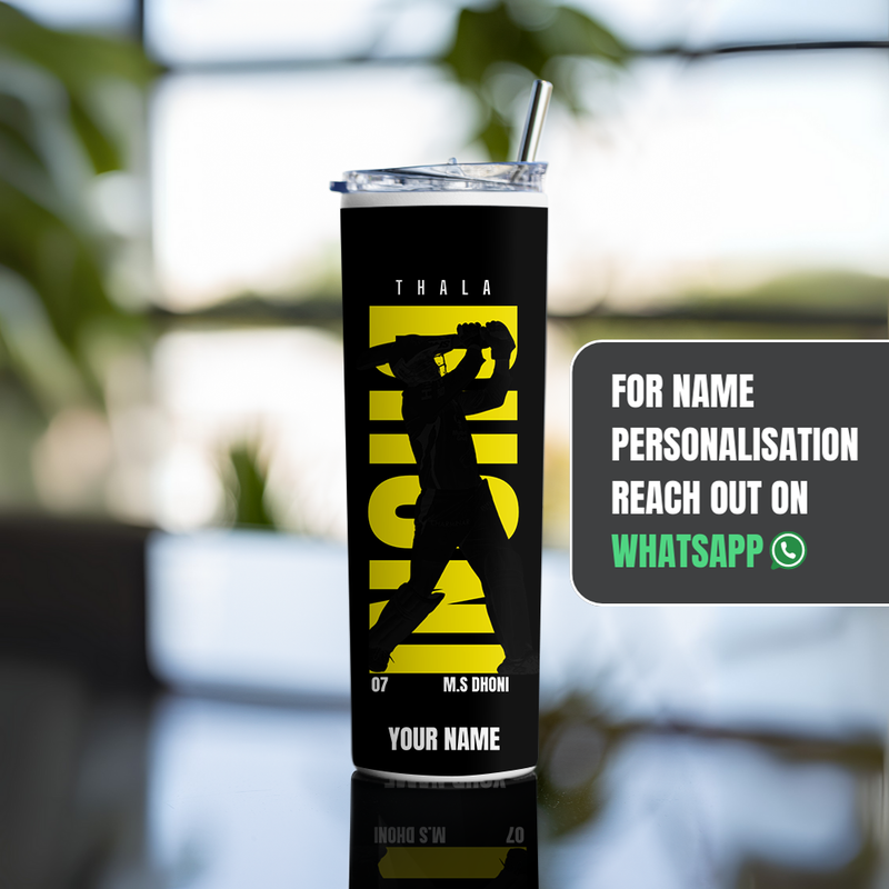 "THE OG TRIO - CRICKET FANBASE" Tumbler with Metal Straw