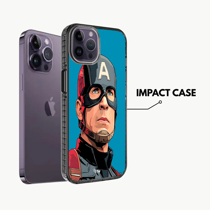 CAPTAIN AMERICA POTRAIT -Mobile Covers Shock Resistant, Slim & Stylish Cases