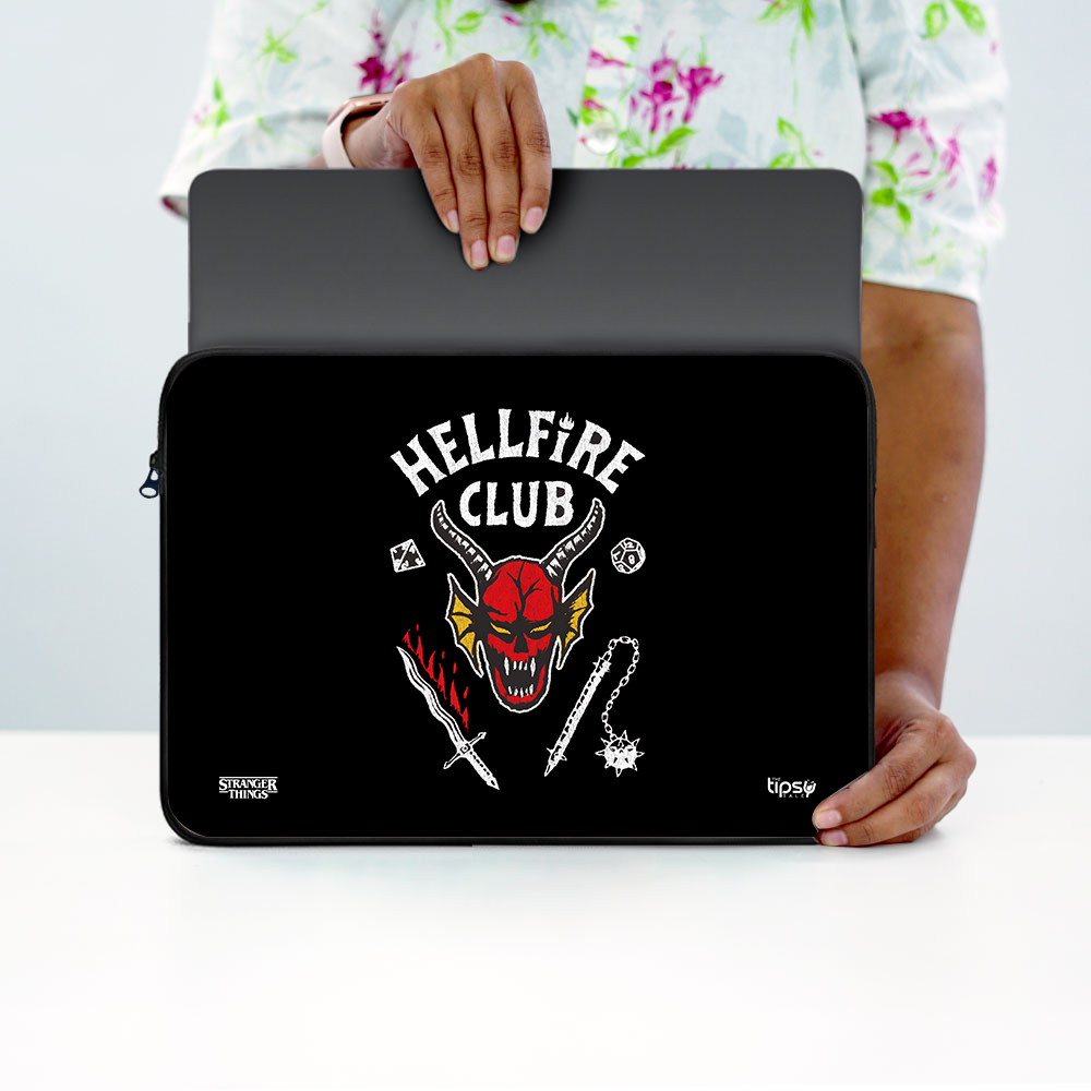 "HELFIRE CLUB - STRANGER THINGS "Laptop Sleeves:Bold Modern Design for Every Size