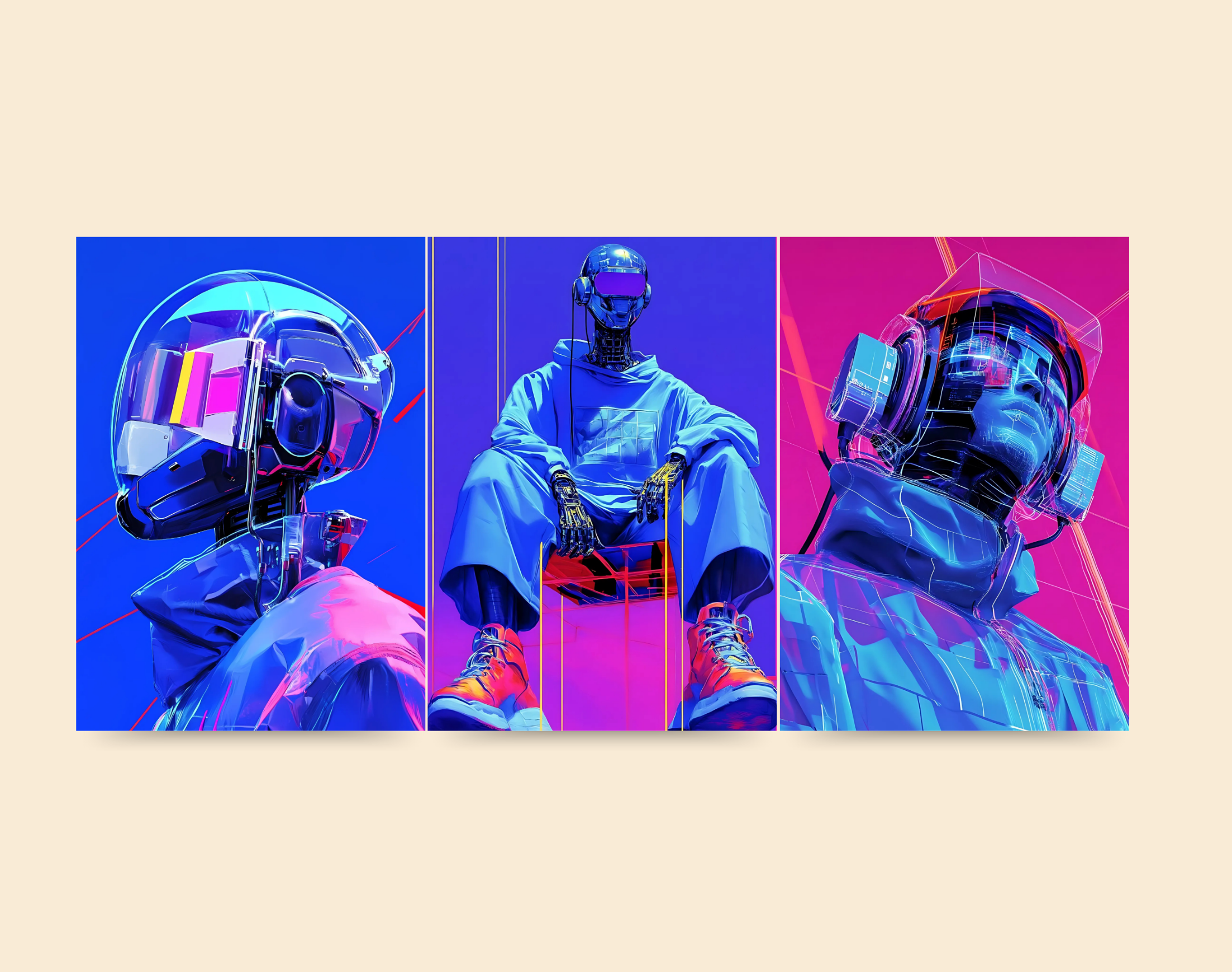 "AI IN TECH"- Shiny & Sturdy Metallic Poster Art That Pops & Sticks