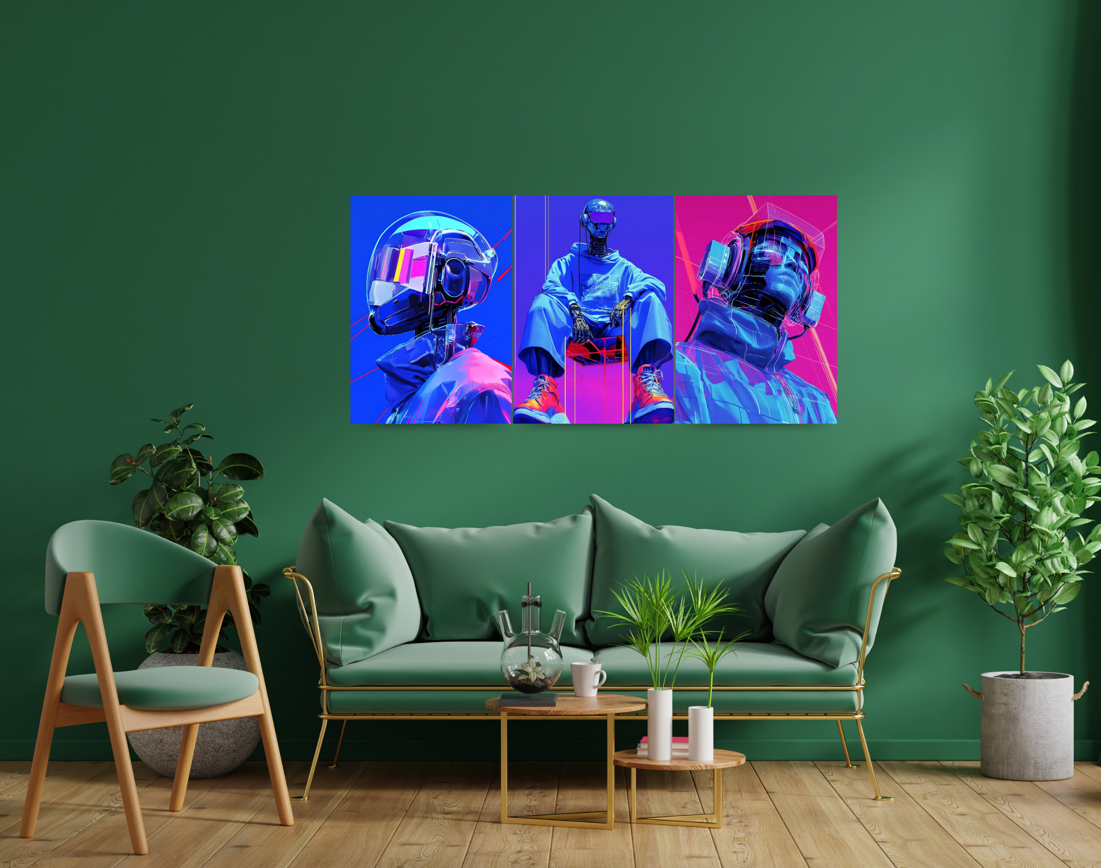 "AI IN TECH"- Shiny & Sturdy Metallic Poster Art That Pops & Sticks