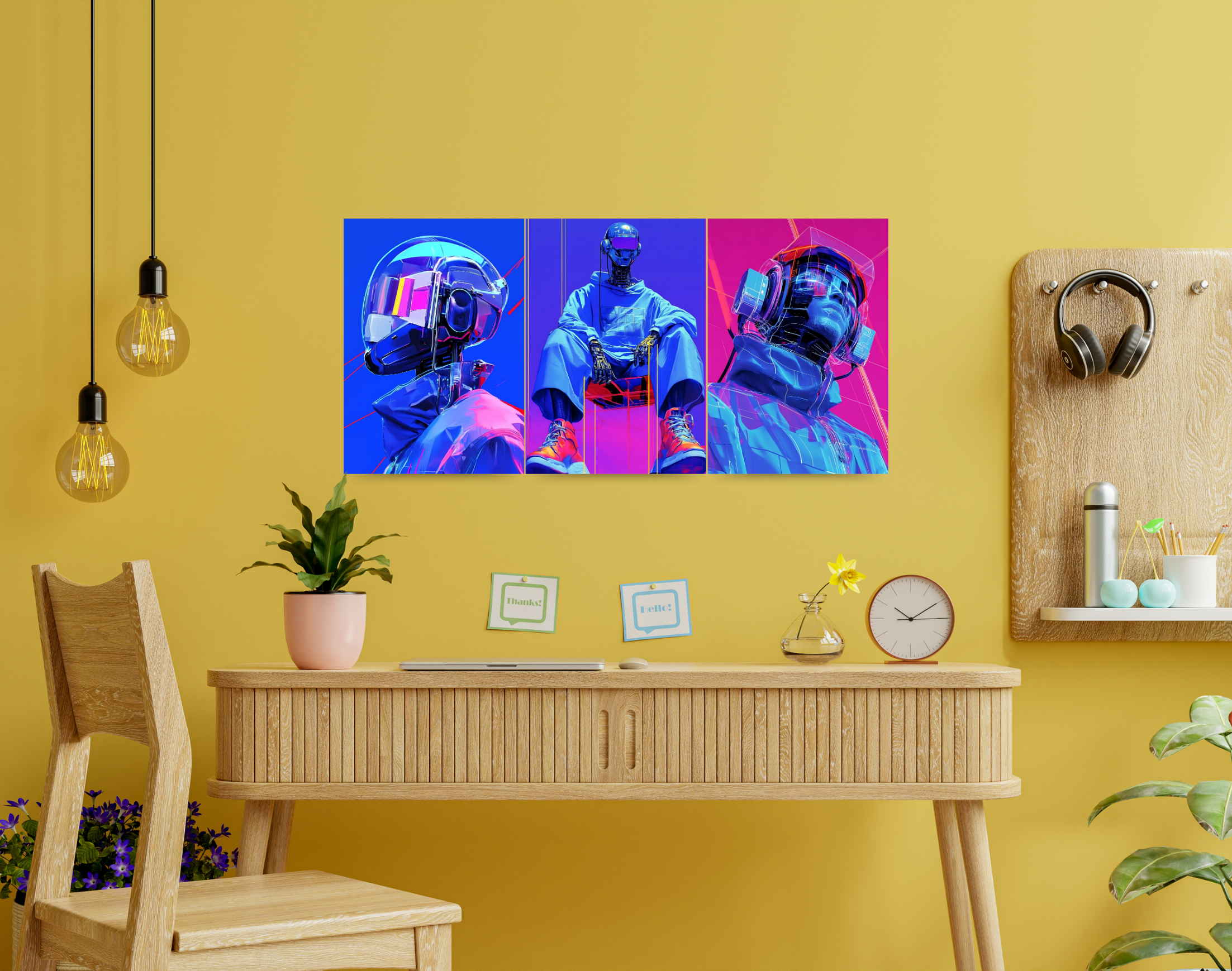 "AI IN TECH"- Shiny & Sturdy Metallic Poster Art That Pops & Sticks