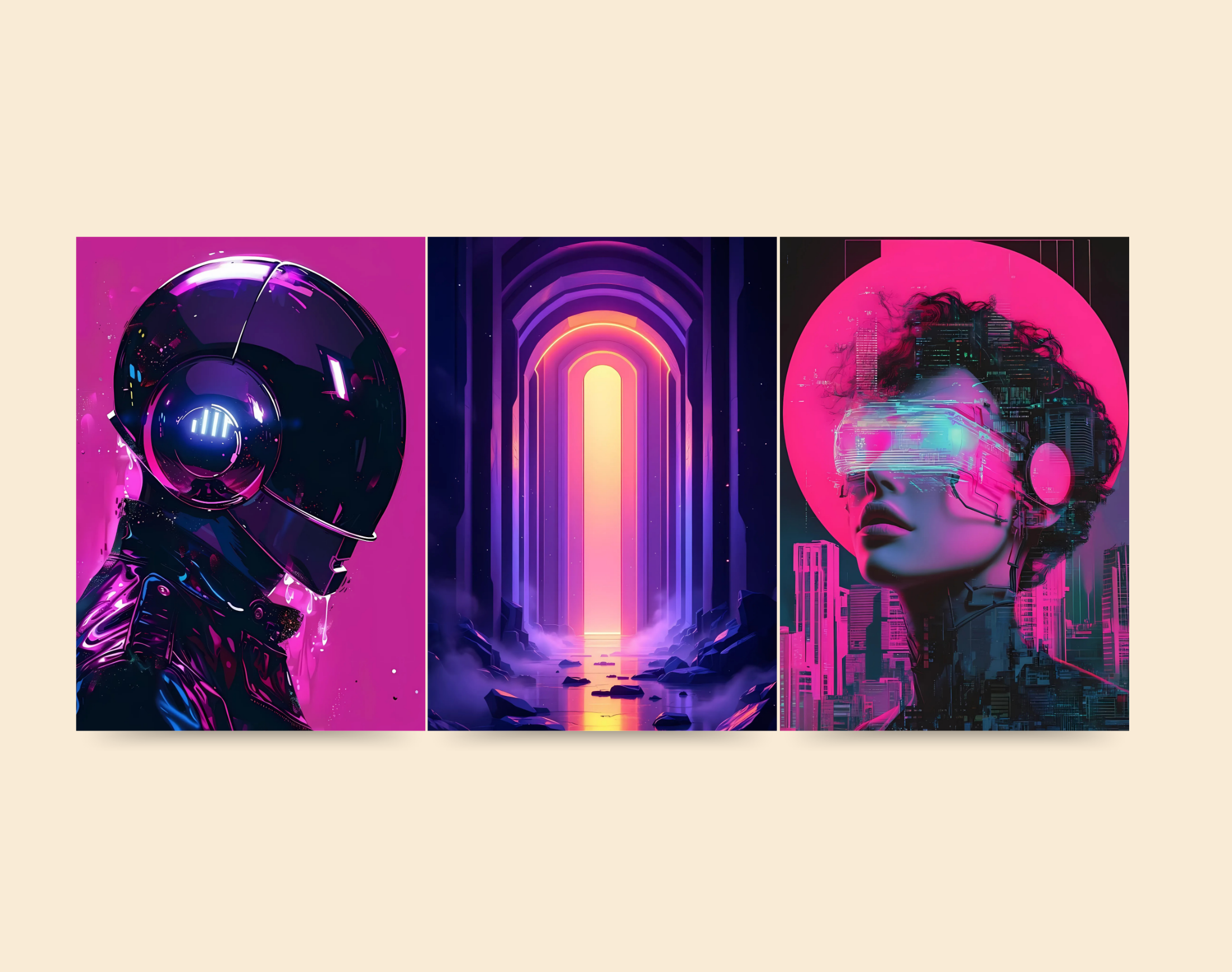 "AI IN VIRTUAL"- Shiny & Sturdy Metallic Poster Art That Pops & Sticks