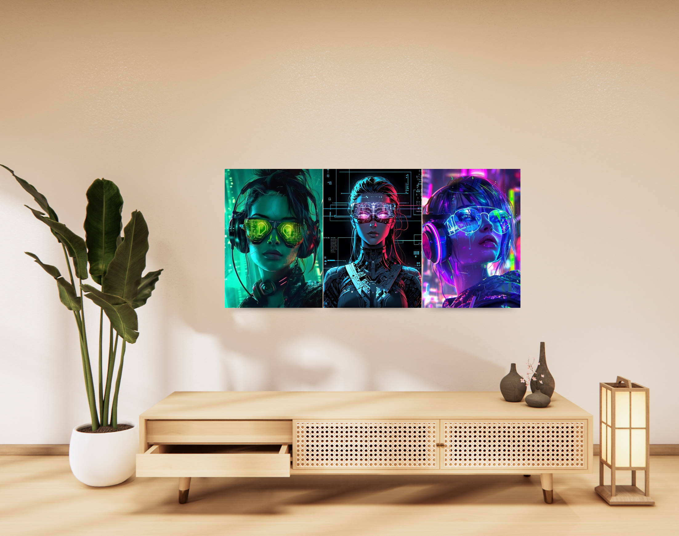 "AI WOMEN"- Shiny & Sturdy Metallic Poster Art That Pops & Sticks