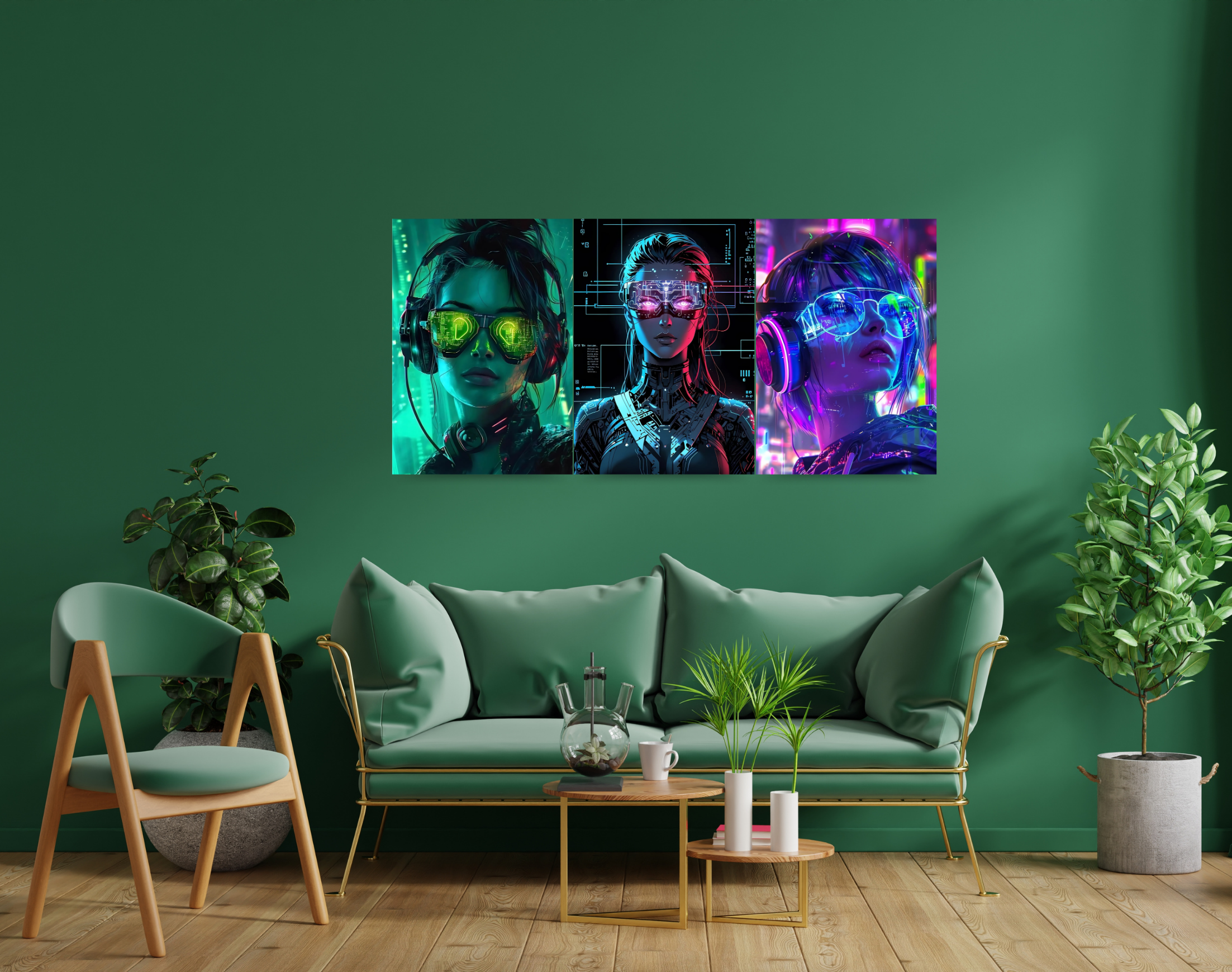 "AI WOMEN"- Shiny & Sturdy Metallic Poster Art That Pops & Sticks
