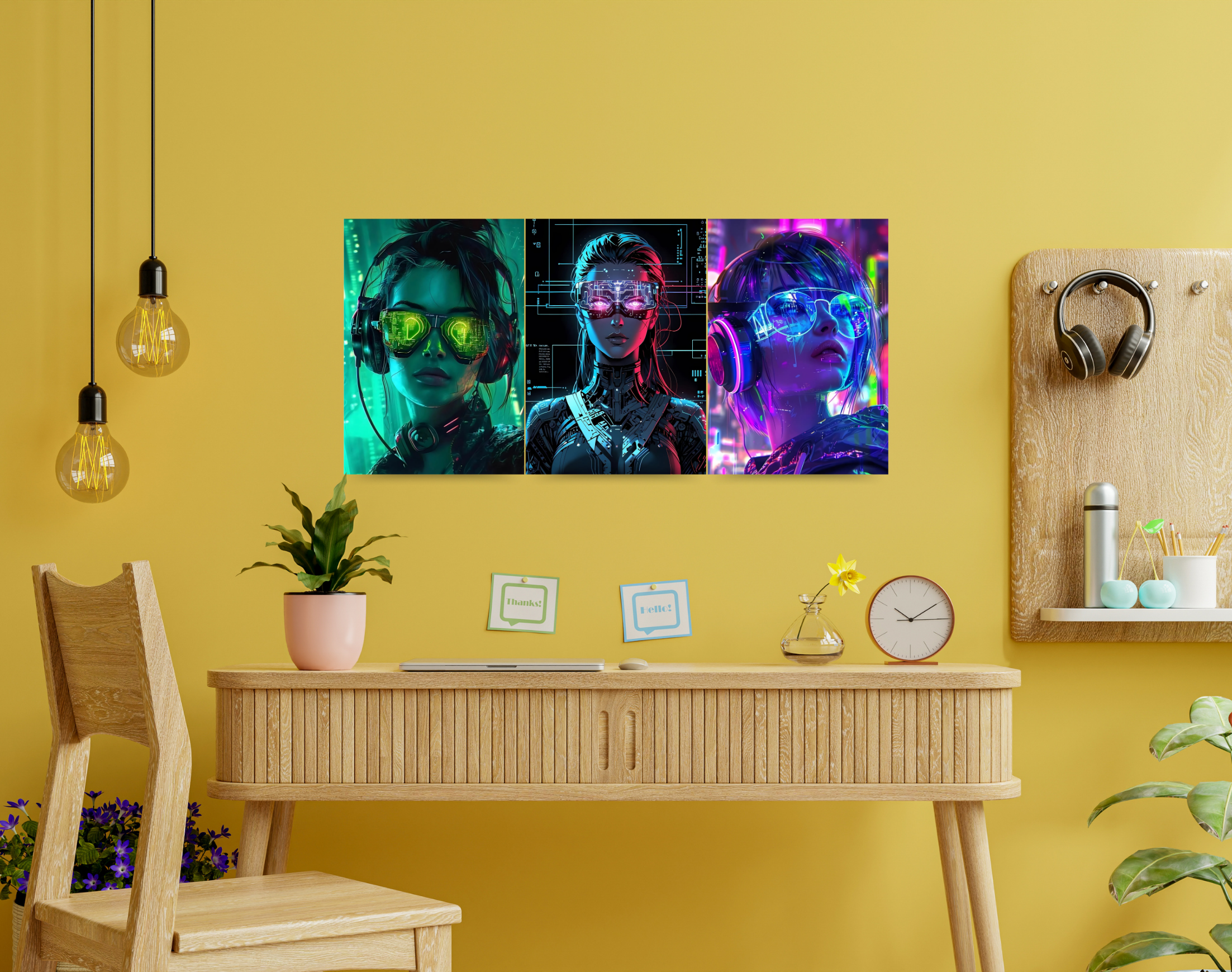 "AI WOMEN"- Shiny & Sturdy Metallic Poster Art That Pops & Sticks