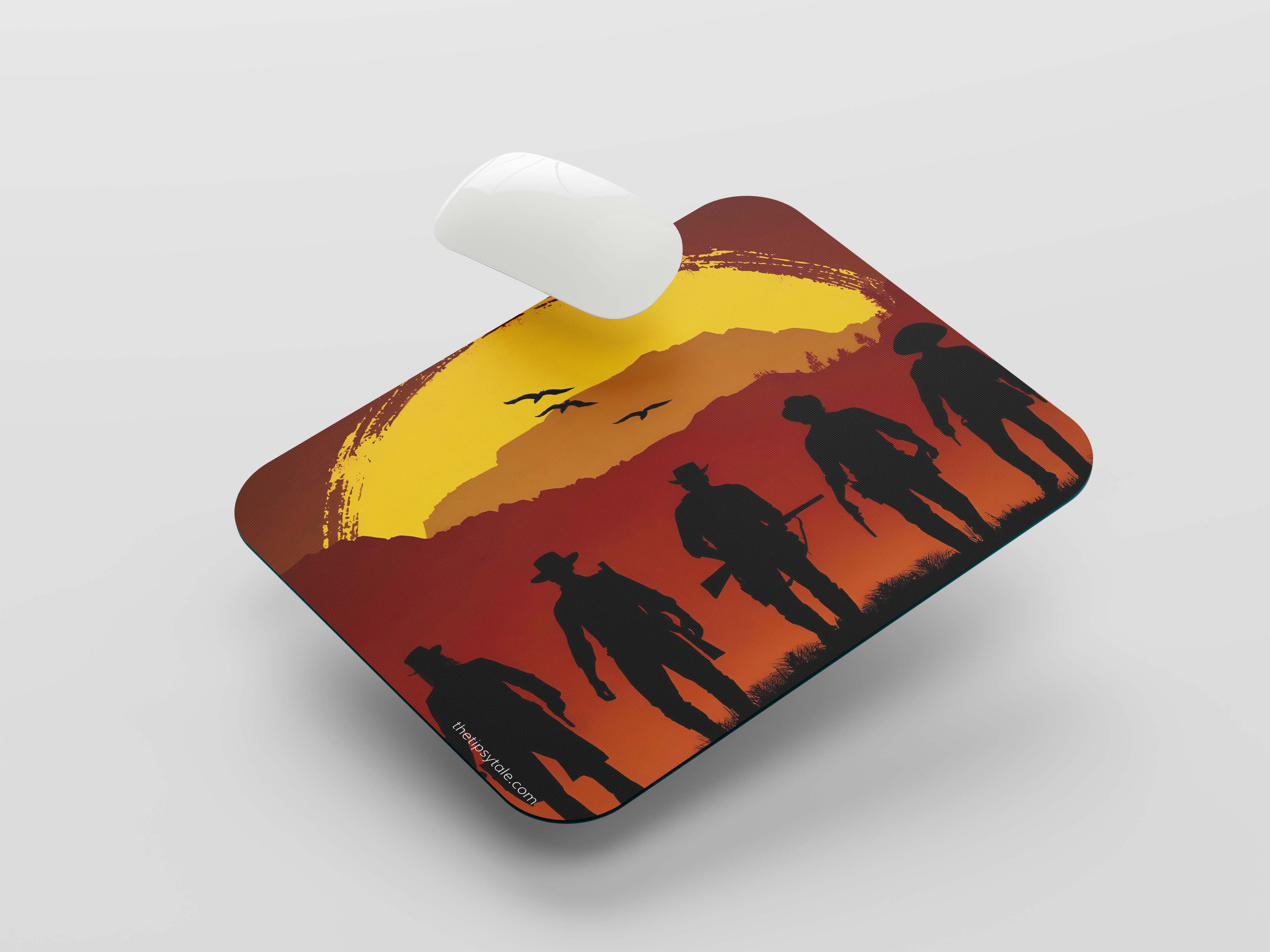 "RED REDEMPTION" Mousepad Enhance Your Workspace with Style