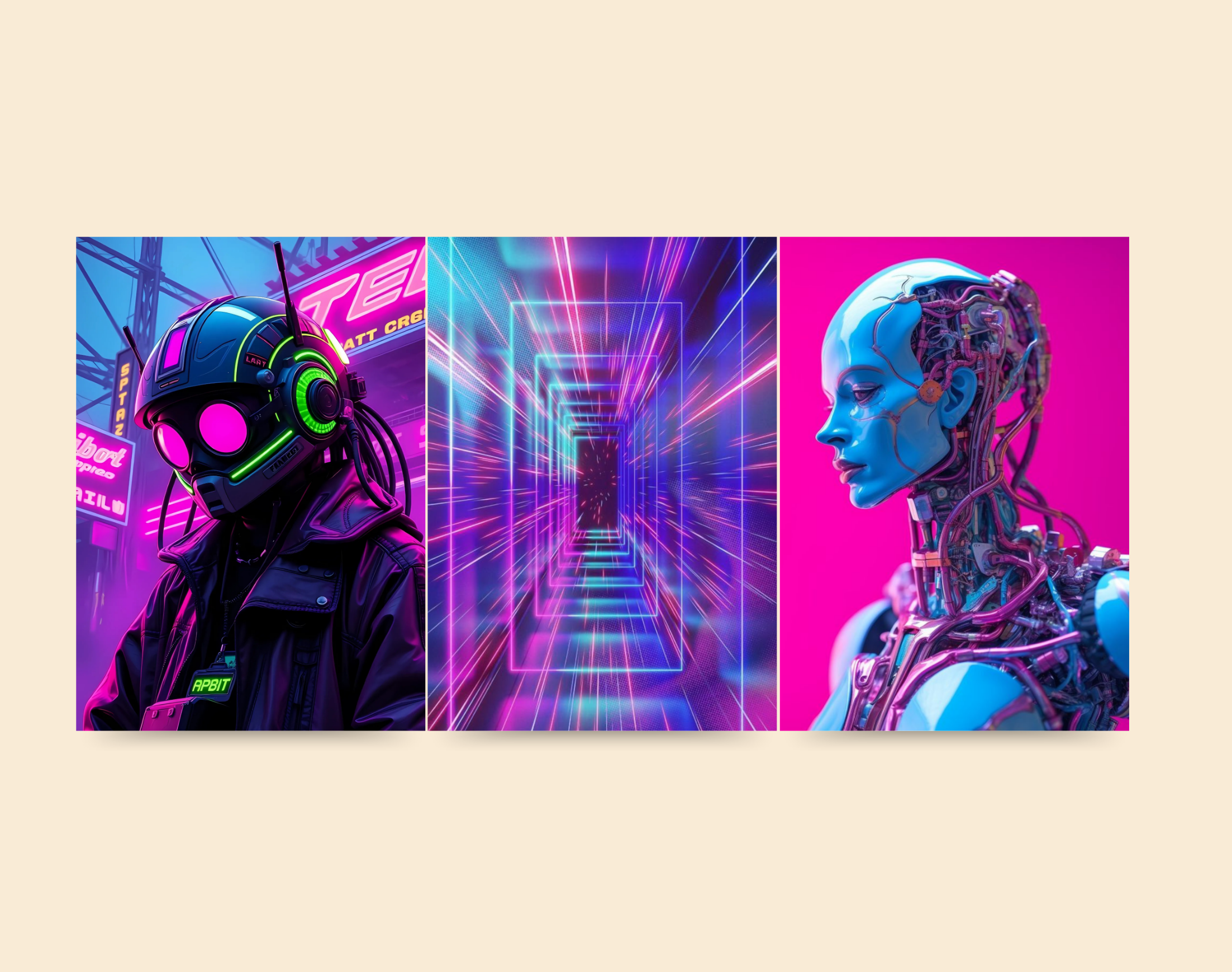 "AI ROBOT VERSION"- Shiny & Sturdy Metallic Poster Art That Pops & Sticks