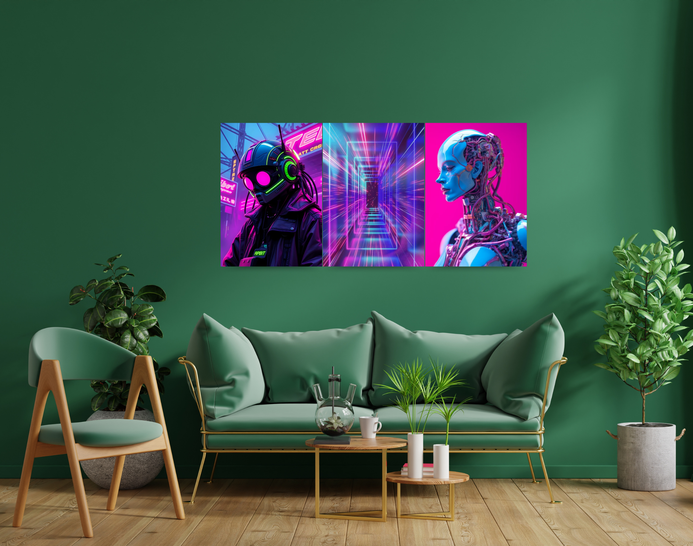 "AI ROBOT VERSION"- Shiny & Sturdy Metallic Poster Art That Pops & Sticks