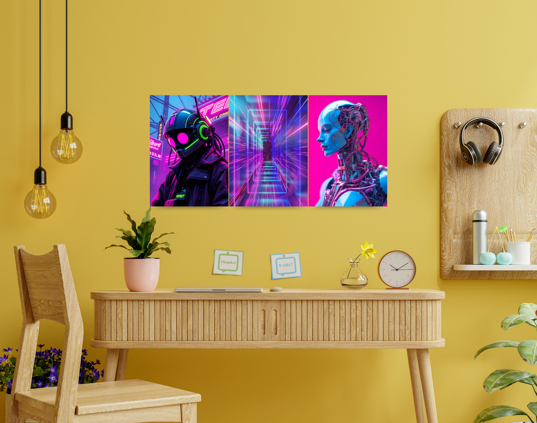 "AI ROBOT VERSION"- Shiny & Sturdy Metallic Poster Art That Pops & Sticks