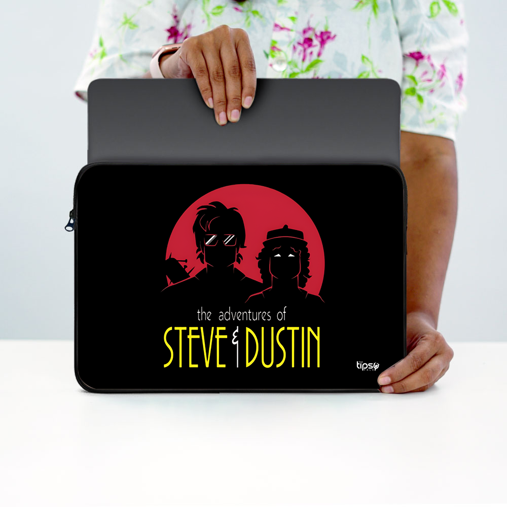 "STEVE & DUSTIN - STRANGER THINGS"Laptop Sleeves:Bold Modern Design for Every Size
