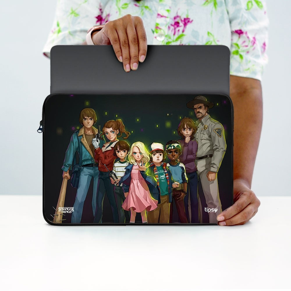"STRANGER THINGS ILLUSTRATION"Laptop Sleeves:Bold Modern Design for Every Size