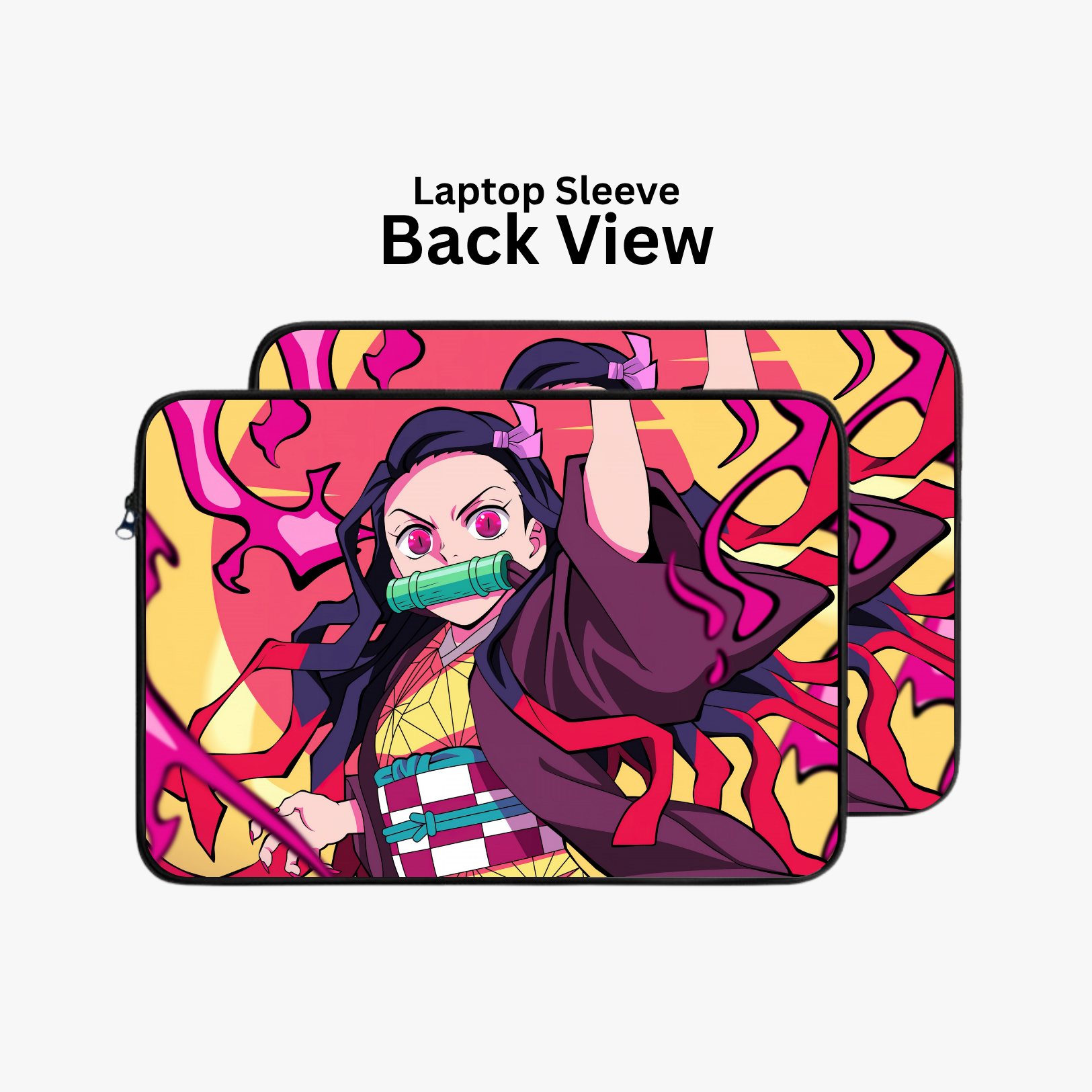 "NEZUKO KAMADO: DEMON SLAYER ANIME THEME" Laptop Sleeves:Bold Modern Design for Every Size