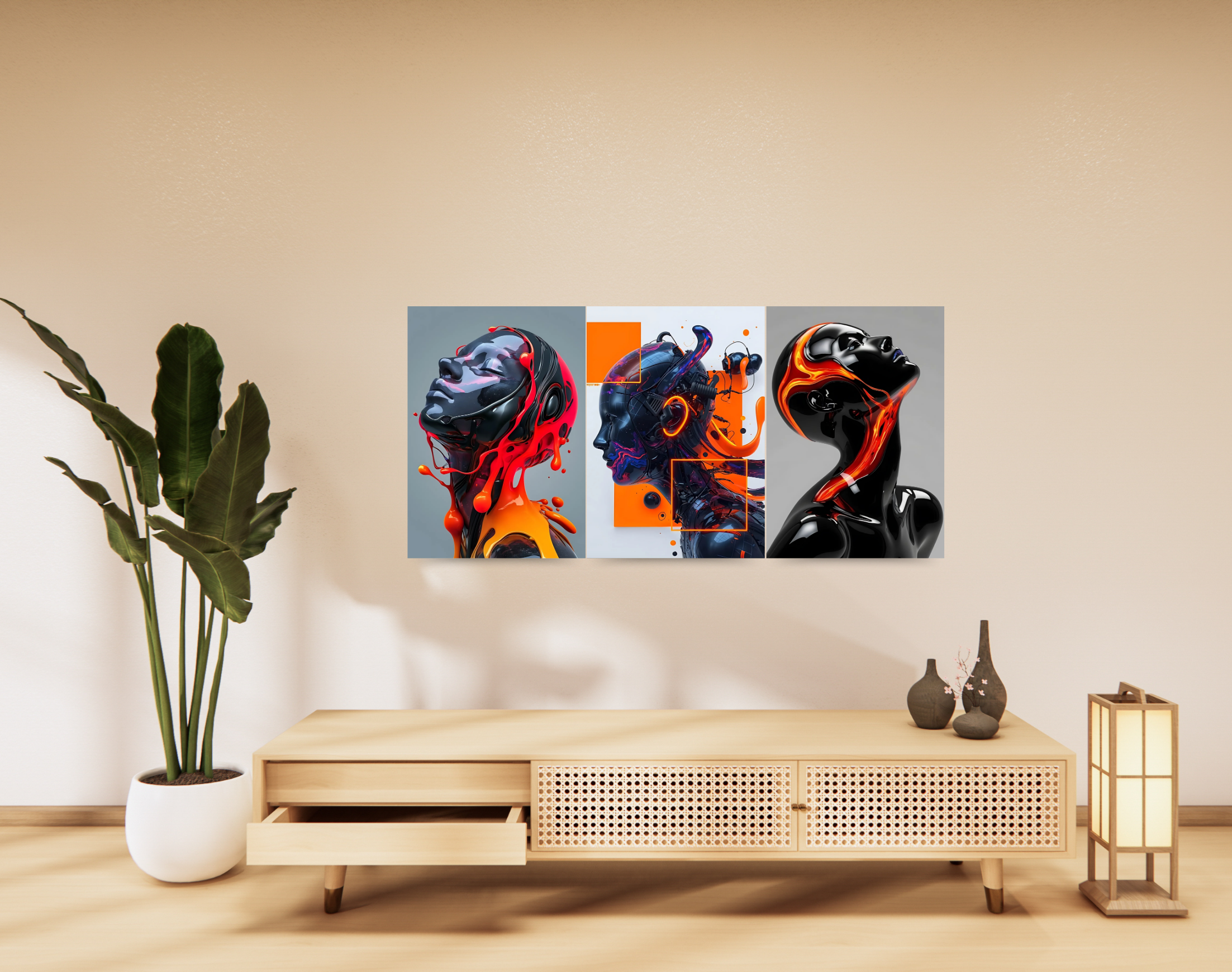 "FLOW LIKE LAVA"- Shiny & Sturdy Metallic Poster Art That Pops & Sticks