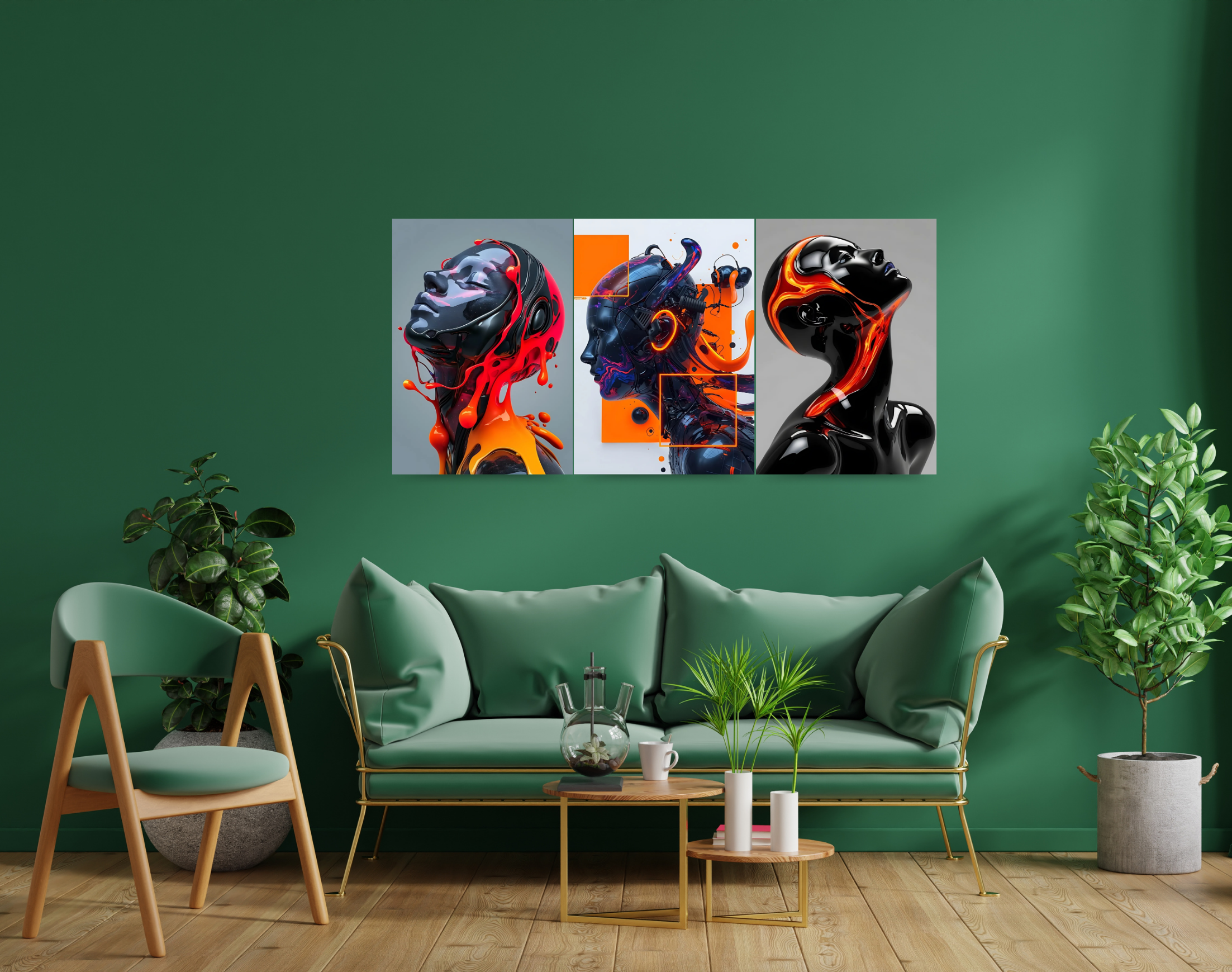 "FLOW LIKE LAVA"- Shiny & Sturdy Metallic Poster Art That Pops & Sticks