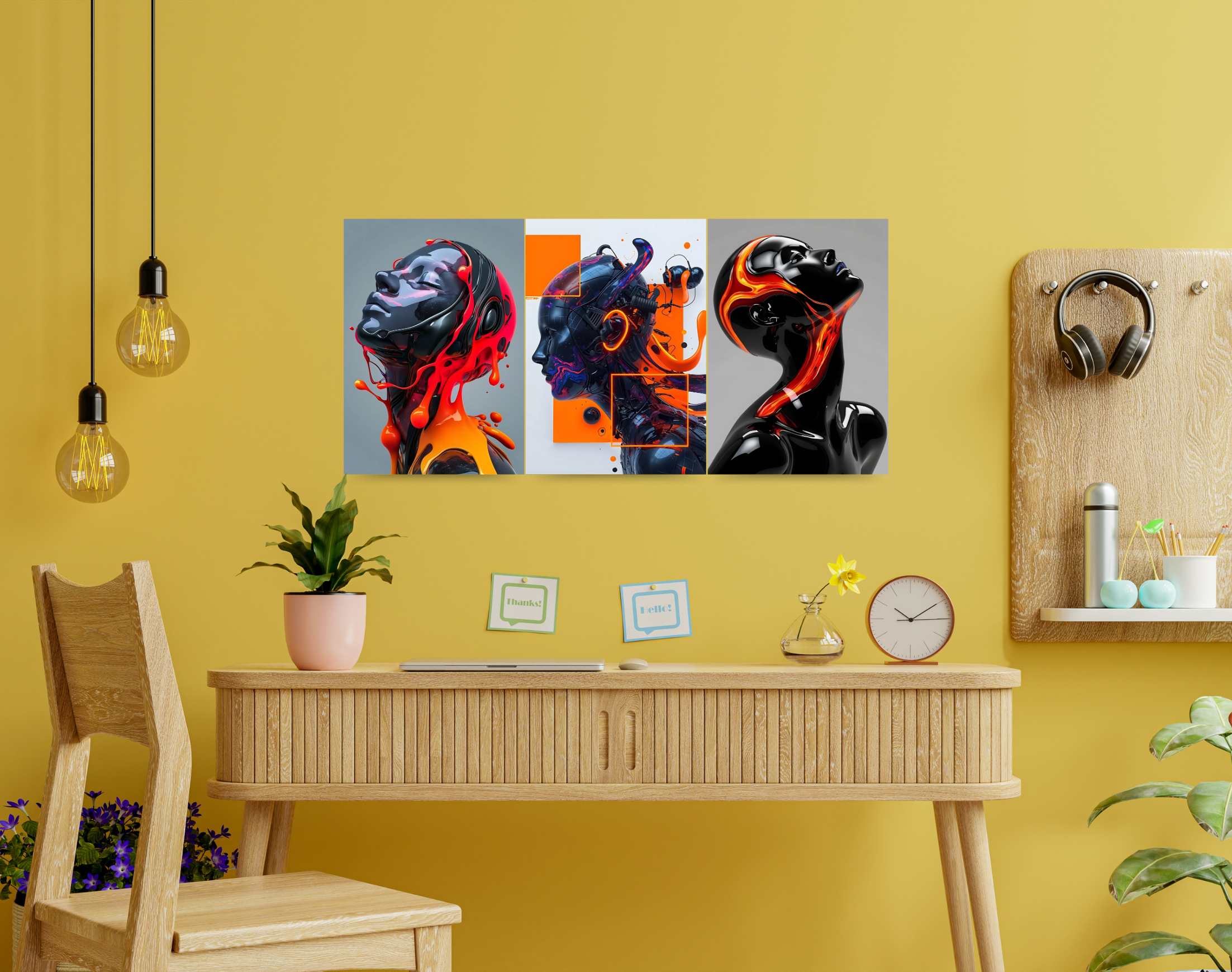 "FLOW LIKE LAVA"- Shiny & Sturdy Metallic Poster Art That Pops & Sticks