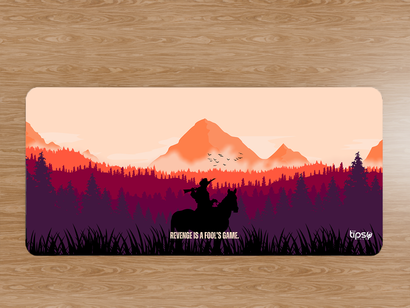 "REVENGE IS A FOOL'S GAME- HUNTING DOWN" Gaming Mousepad- Elevate Your Gaming Experience
