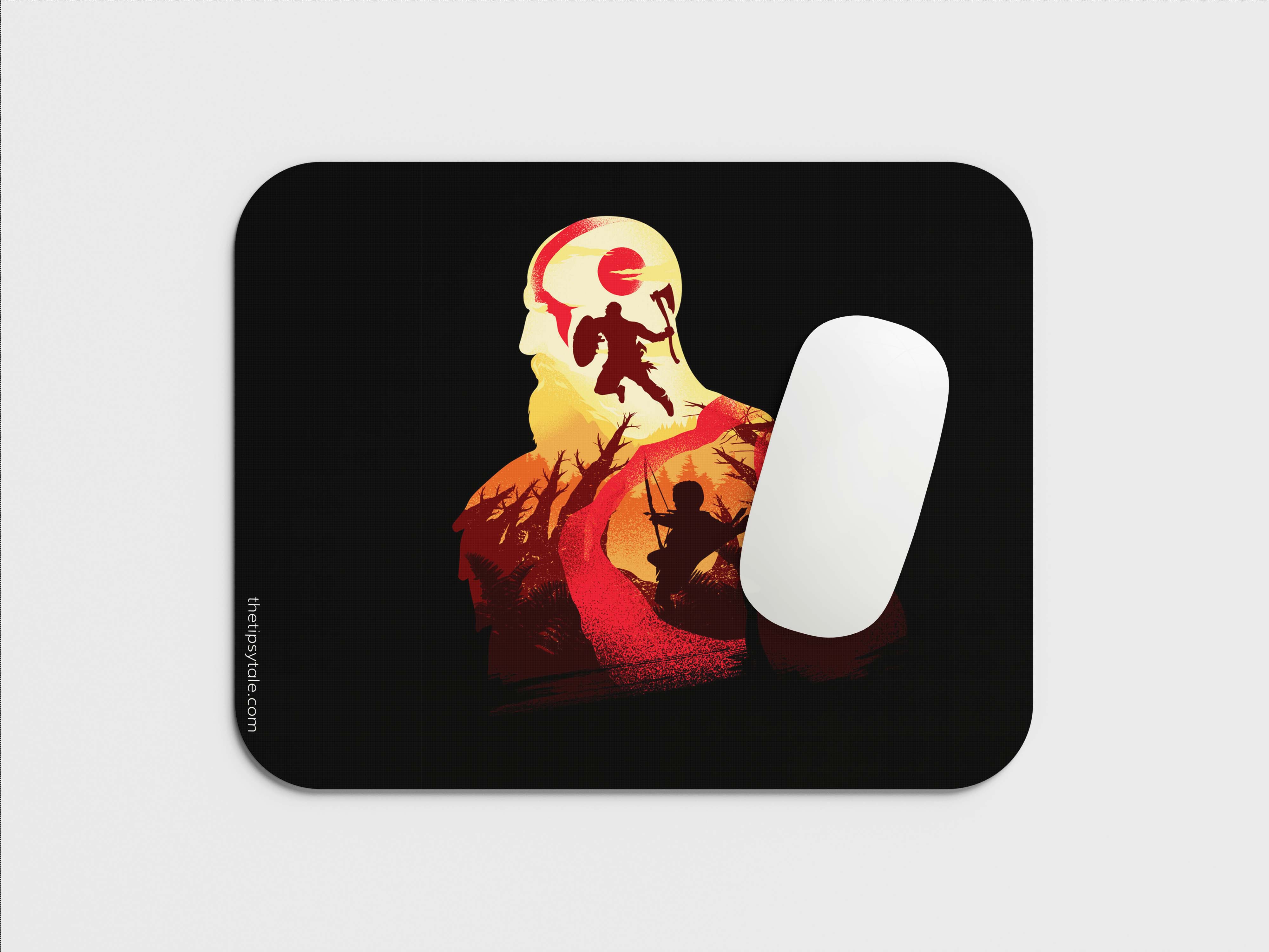 "KRATOS: GOD OF WAR GAMING" Mousepad Enhance Your Workspace with Style