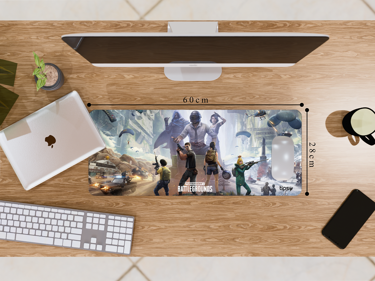 "BATTLEGROUNDS- GAMING IN THE WILD" Gaming Mousepad- Elevate Your Gaming Experience