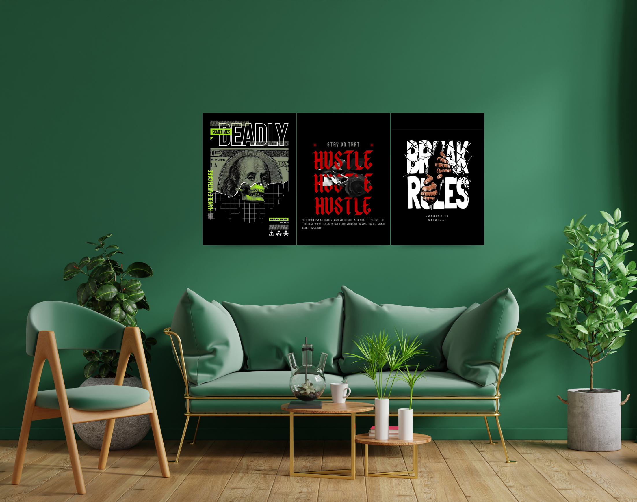 "THE WILD THOUGHTS"- Shiny & Sturdy Metallic Poster Art That Pops & Sticks