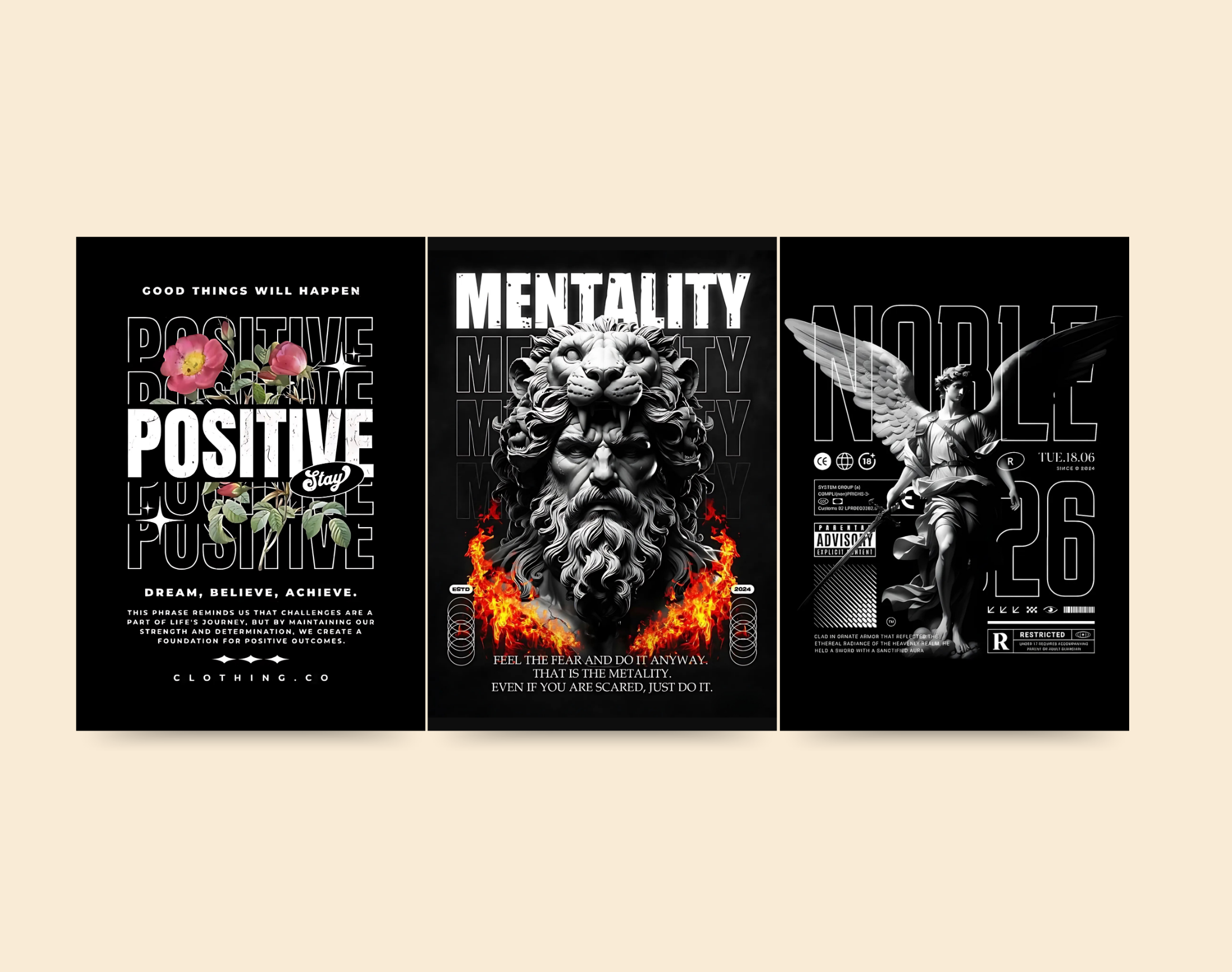 "PERSONALITY THEME"- Shiny & Sturdy Metallic Poster Art That Pops & Sticks